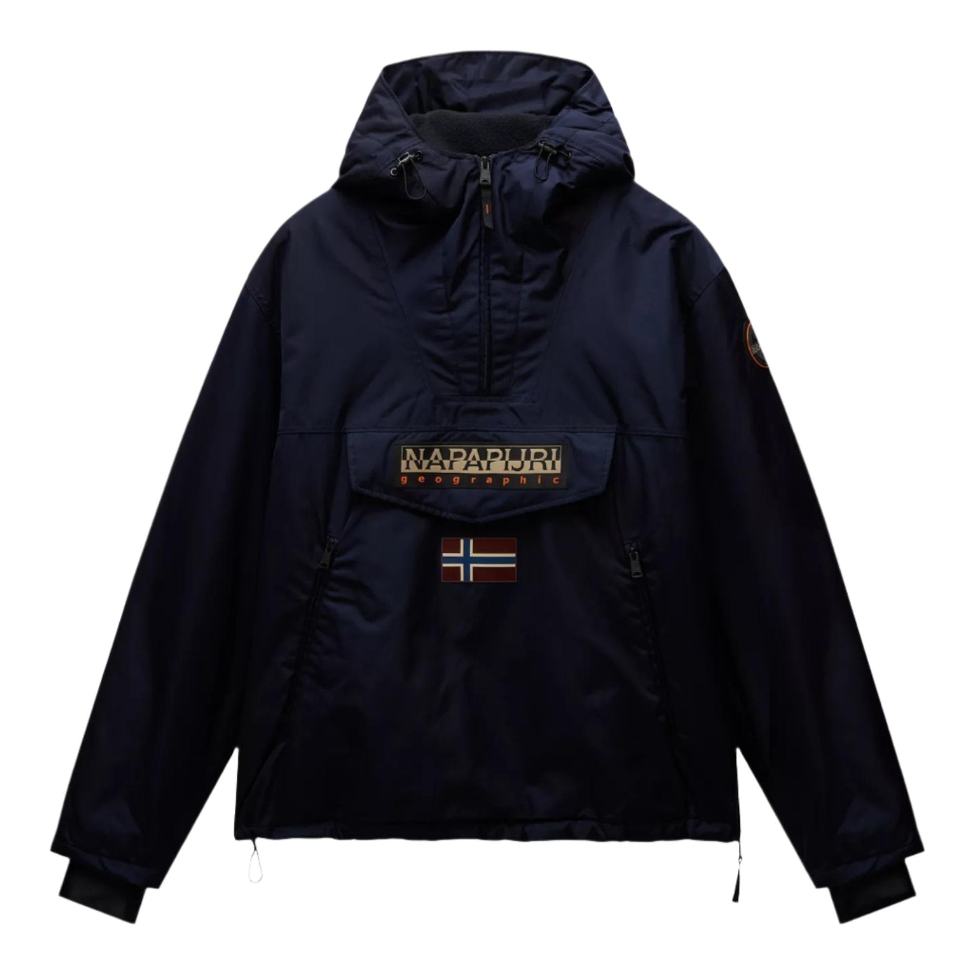 Napapijri Men's Rainforest Next Anorak Jacket - Blue Marine