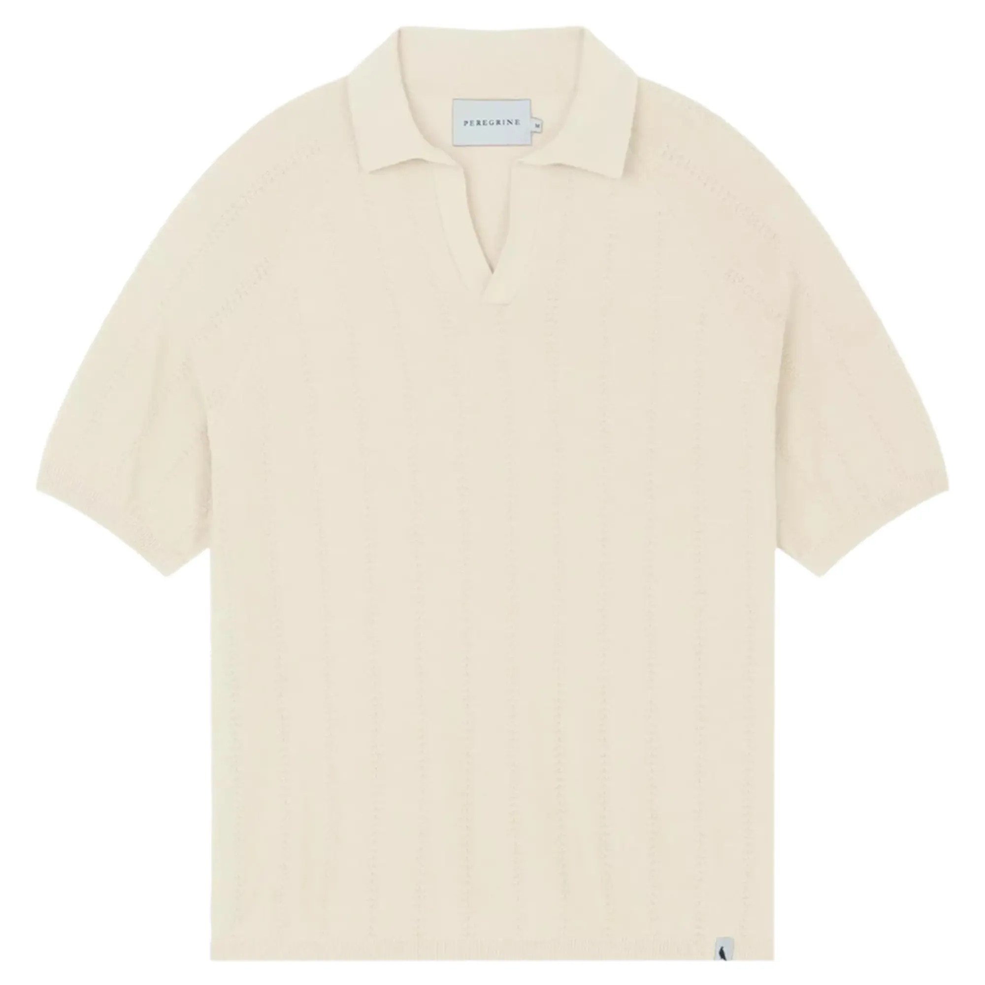Product image 1 of 6 of Peregrine Men's Alma Seersucker Knitted Made In England Polo Shirt - White