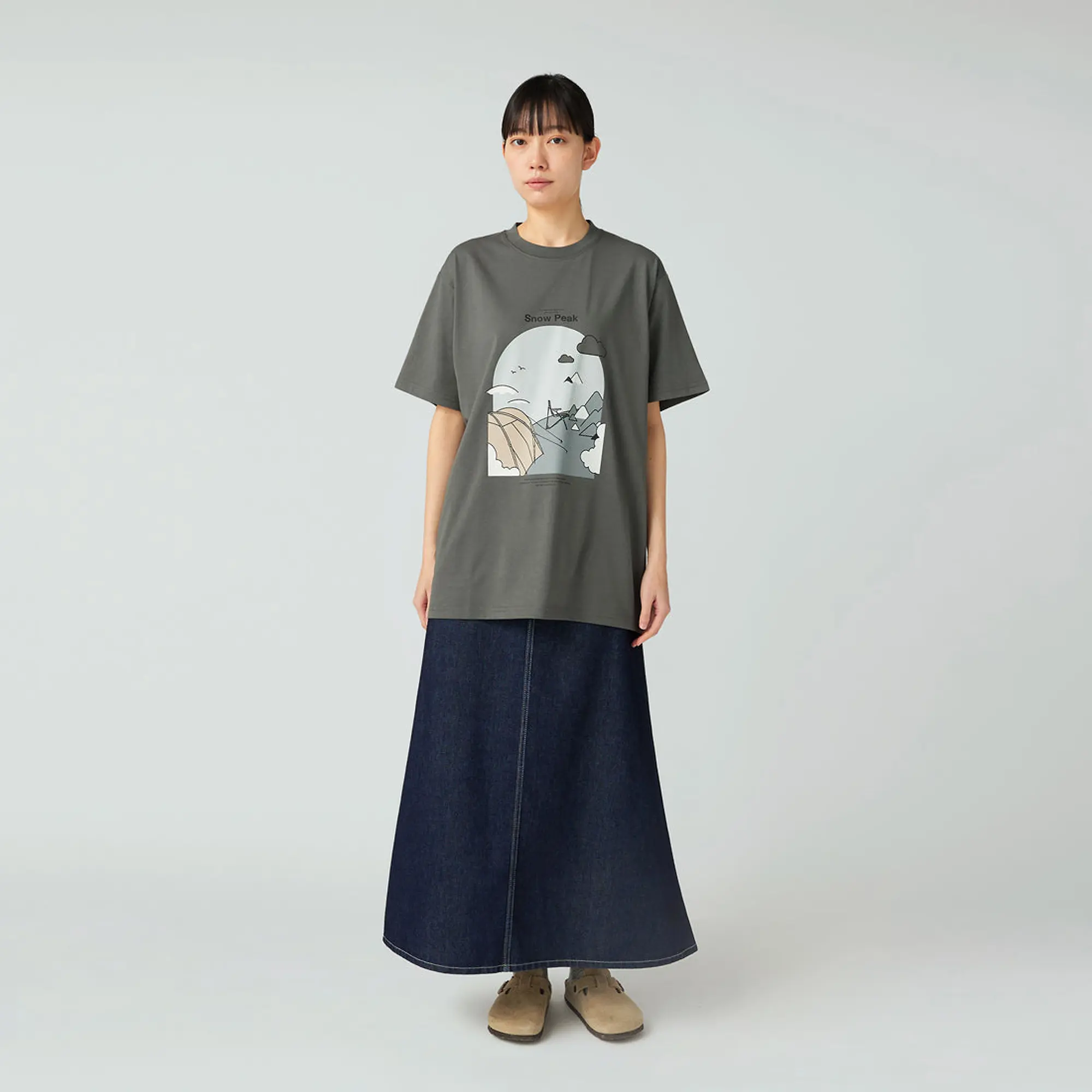 Product image 2 of 8 of Snow Peak Camping Graphic T-Shirt - Grey