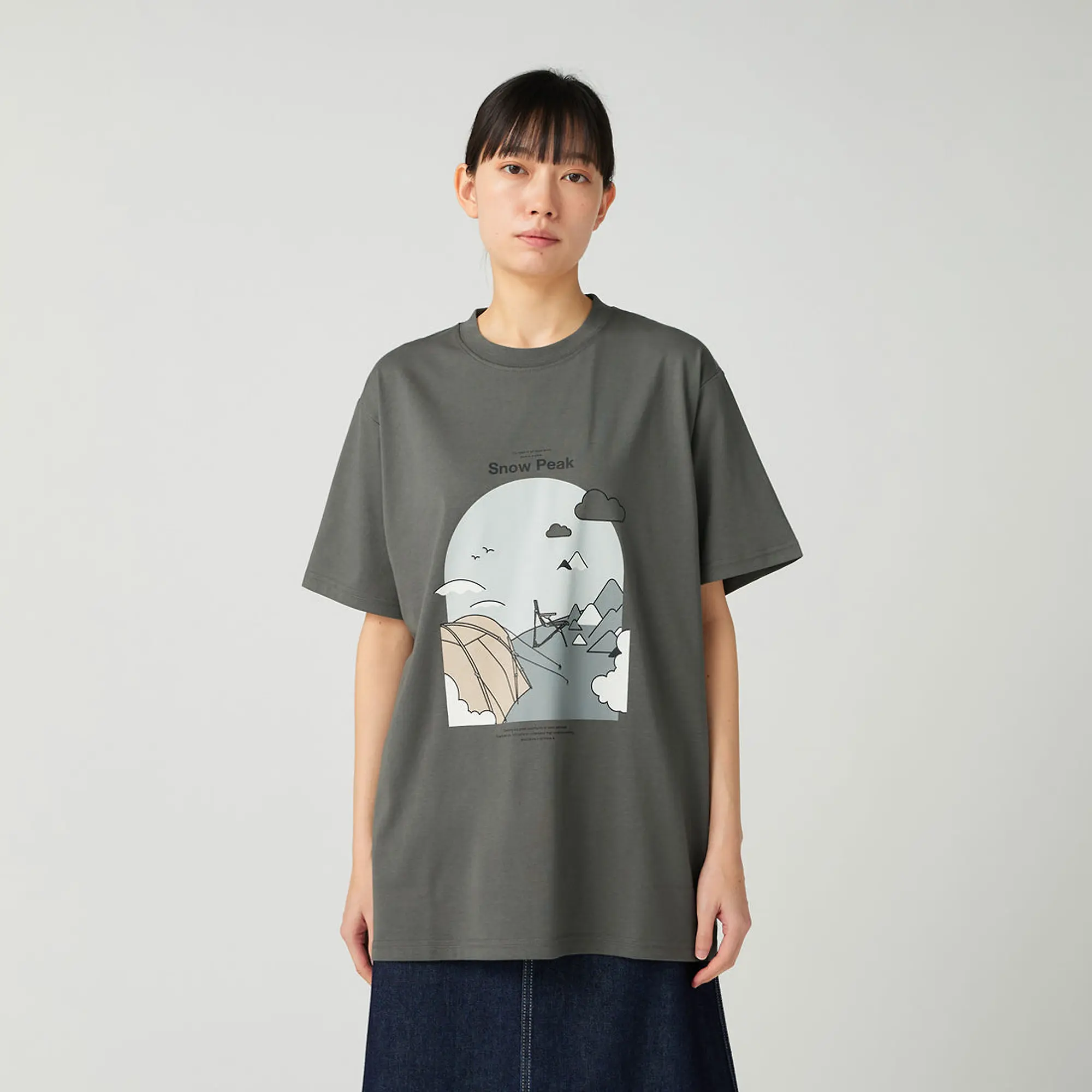 Product image 4 of 8 of Snow Peak Camping Graphic T-Shirt - Grey