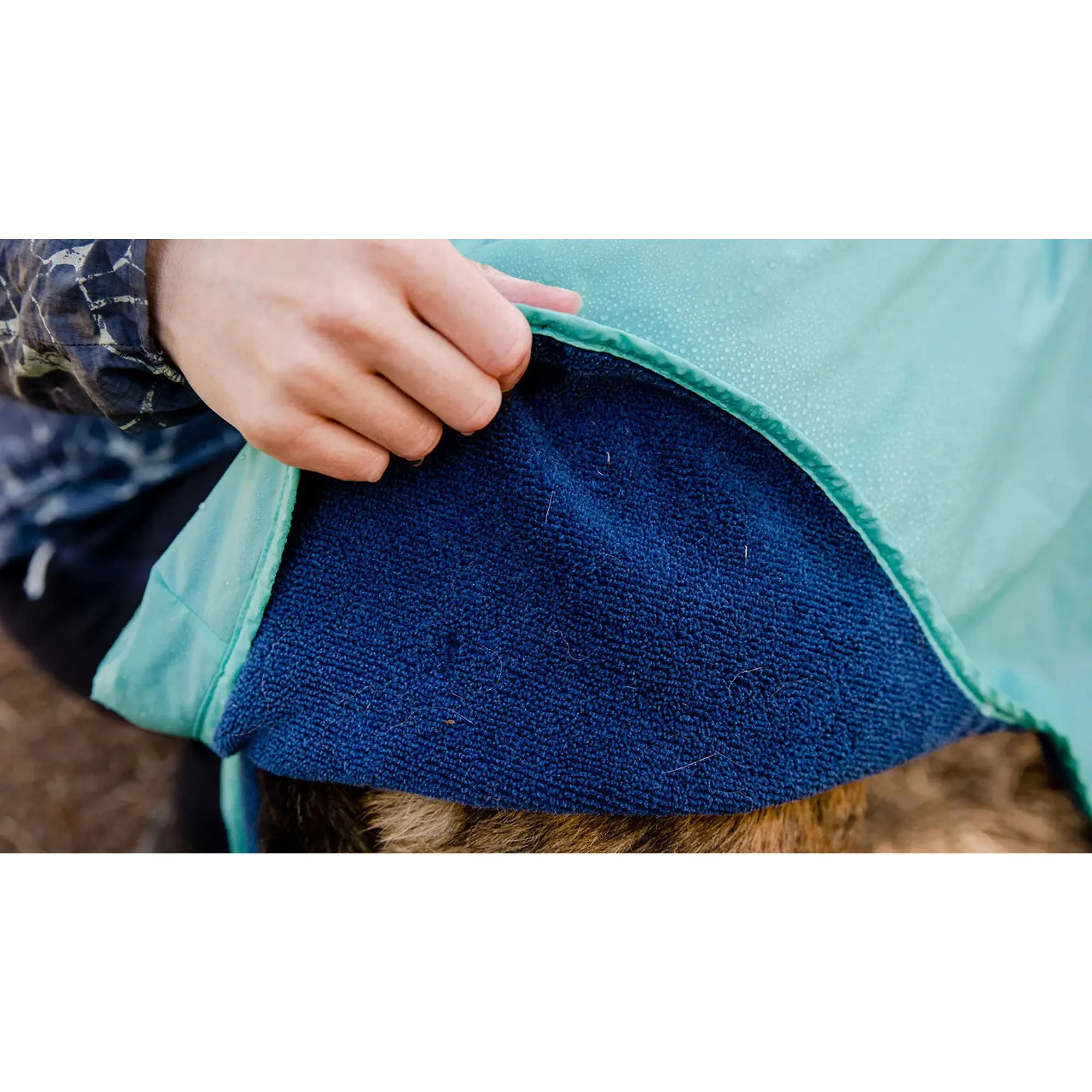 Product image 12 of 16 of RUFFWEAR Dirtbag Dog Drying Towel (Large) - Aurora Teal