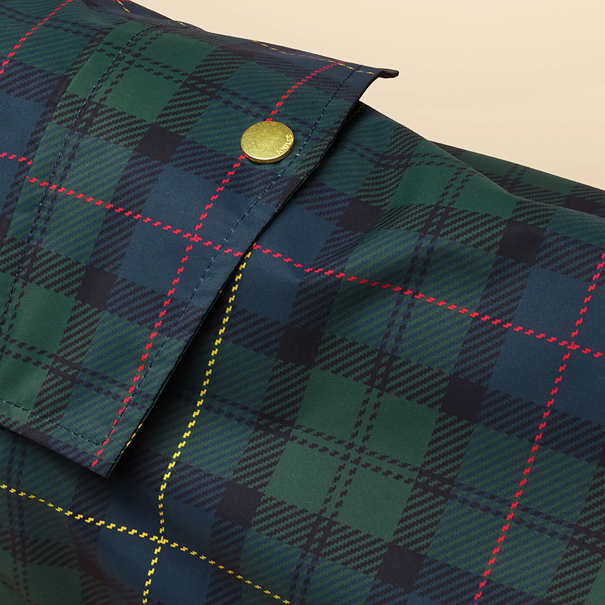 Product image 4 of 15 of Joules Packaway Dog Jacket - Blackwatch Check