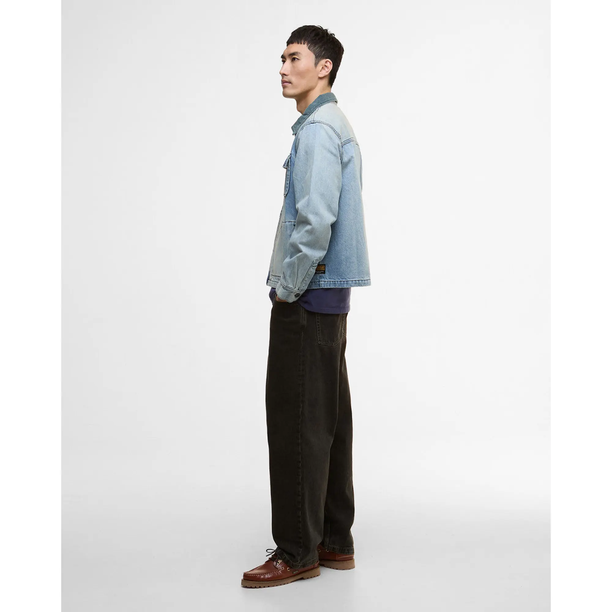 Product image 3 of 8 of Barbour International Men's Meteor Washed Denim Overshirt - Vintage