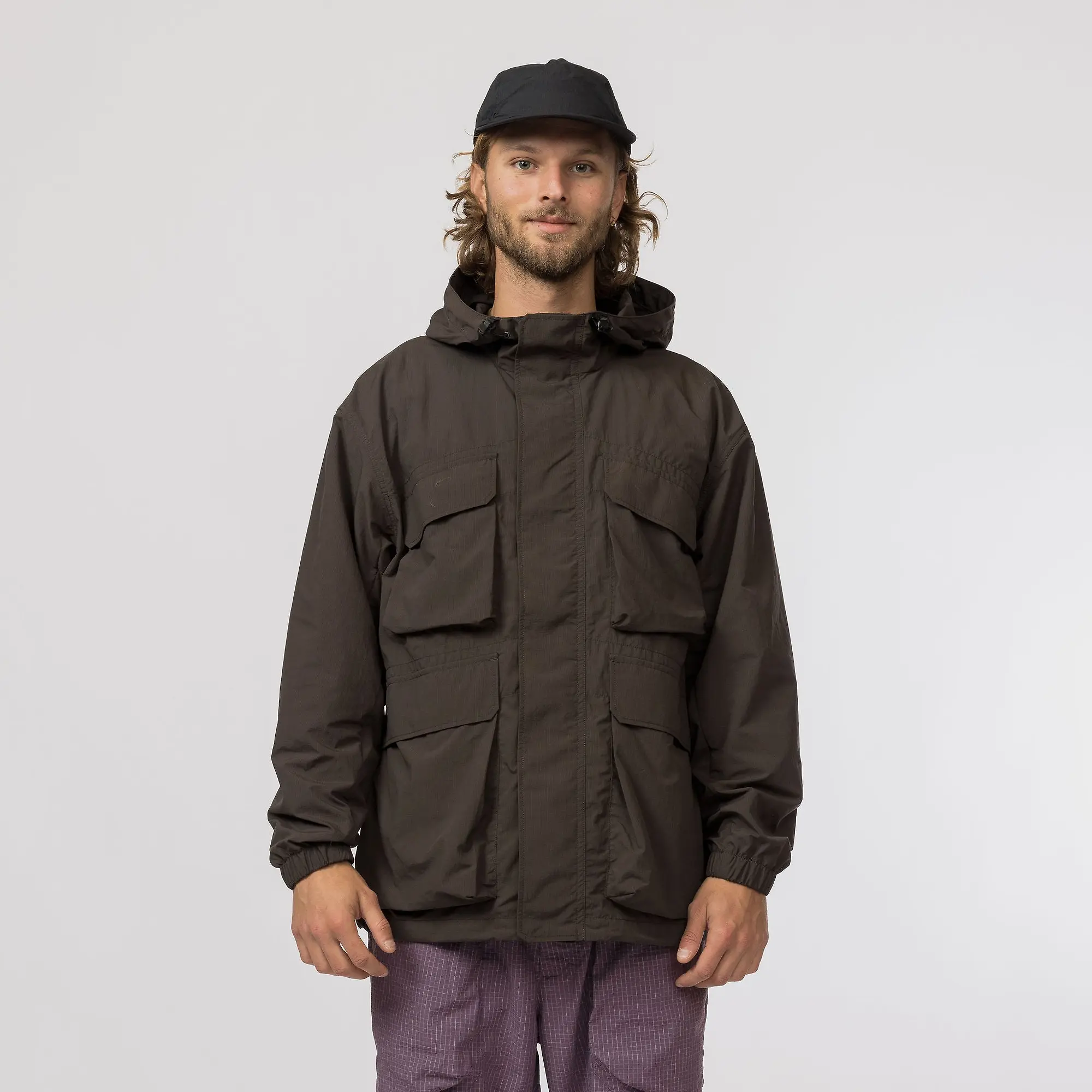 Product image 2 of 10 of Snow Peak Nylon Double Rip Jacket - Dark Brown