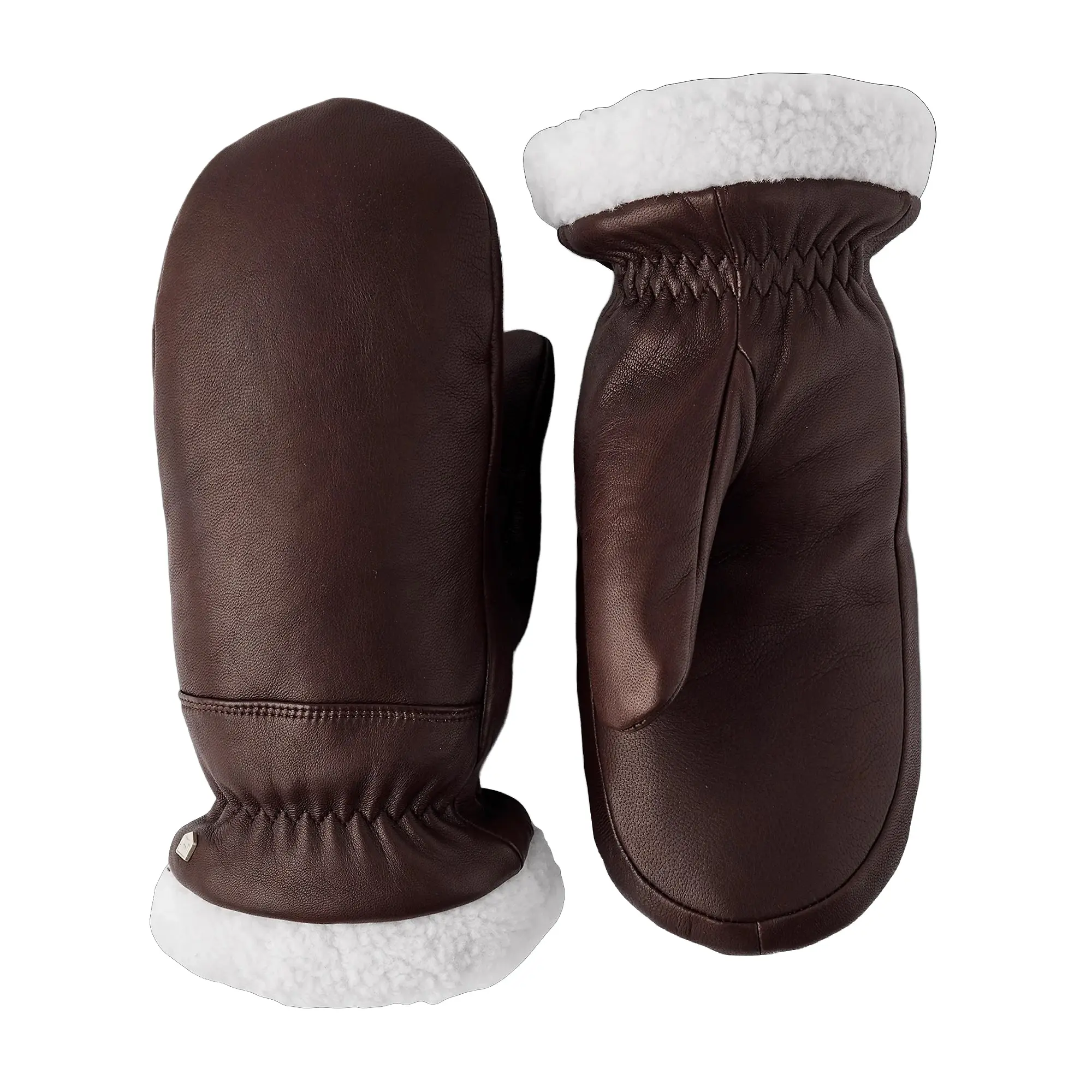 Product image 1 of 3 of Hestra Women's Edda Lambskin Mittens - Espresso
