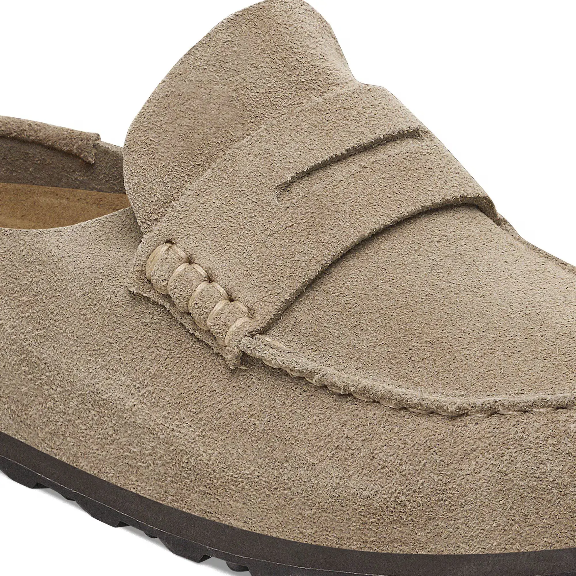 Product image 8 of 8 of Birkenstock Unisex Naples Wrapped Suede Leather Regular Clogs - Taupe