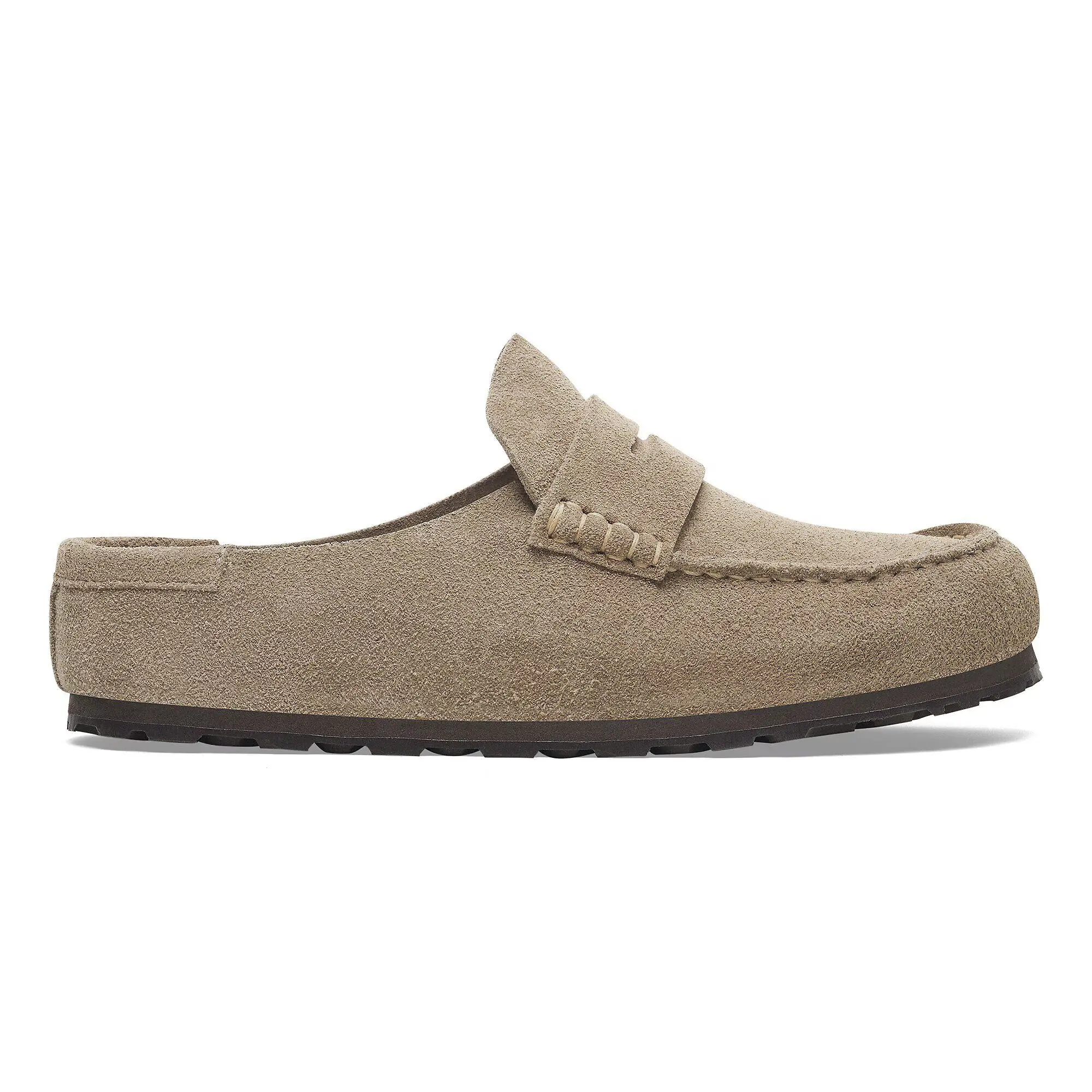 Product image 4 of 8 of Birkenstock Unisex Naples Wrapped Suede Leather Regular Clogs - Taupe