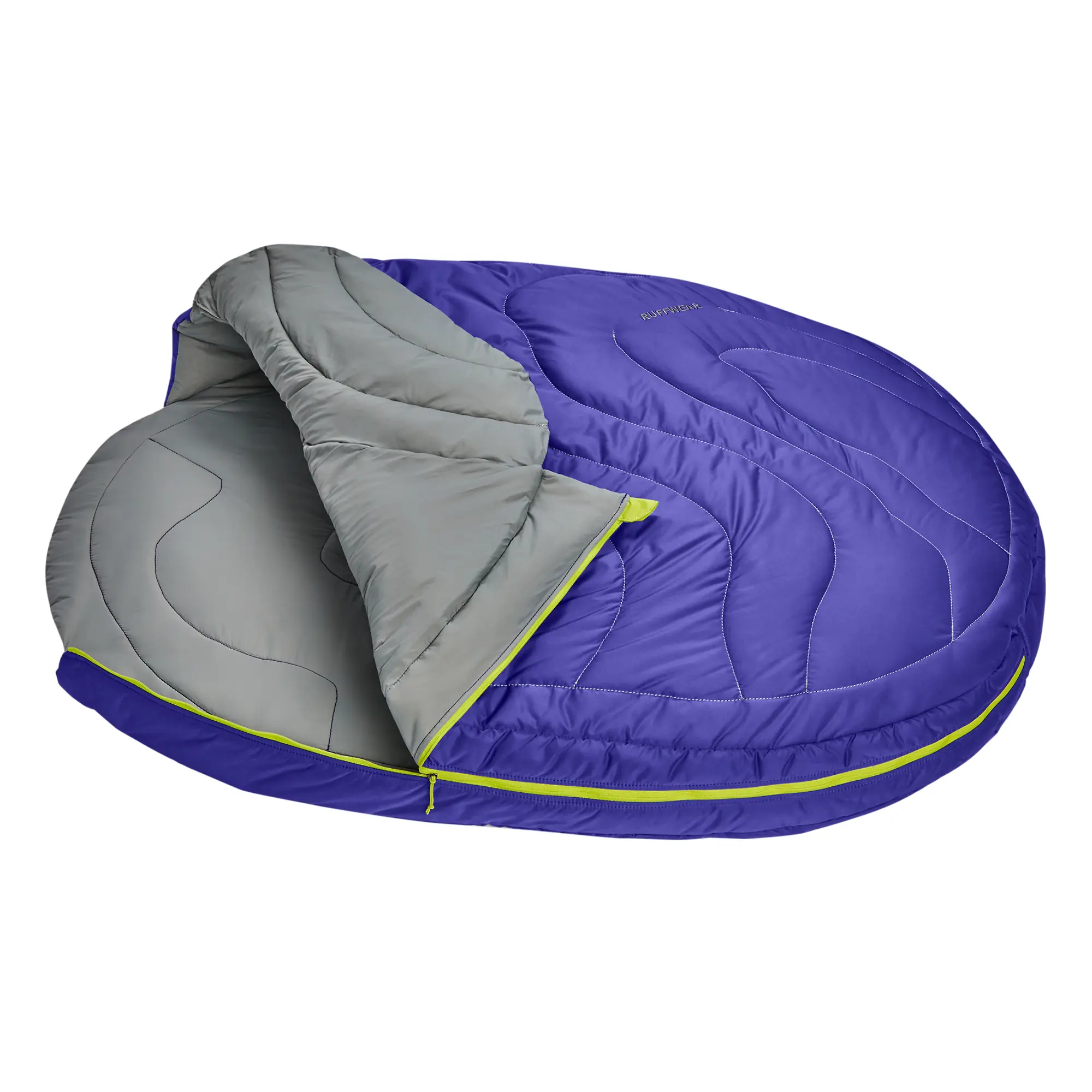 Product image 4 of 13 of RUFFWEAR Highlands Dog Sleeping Bag - Huckleberry Blue (Medium)