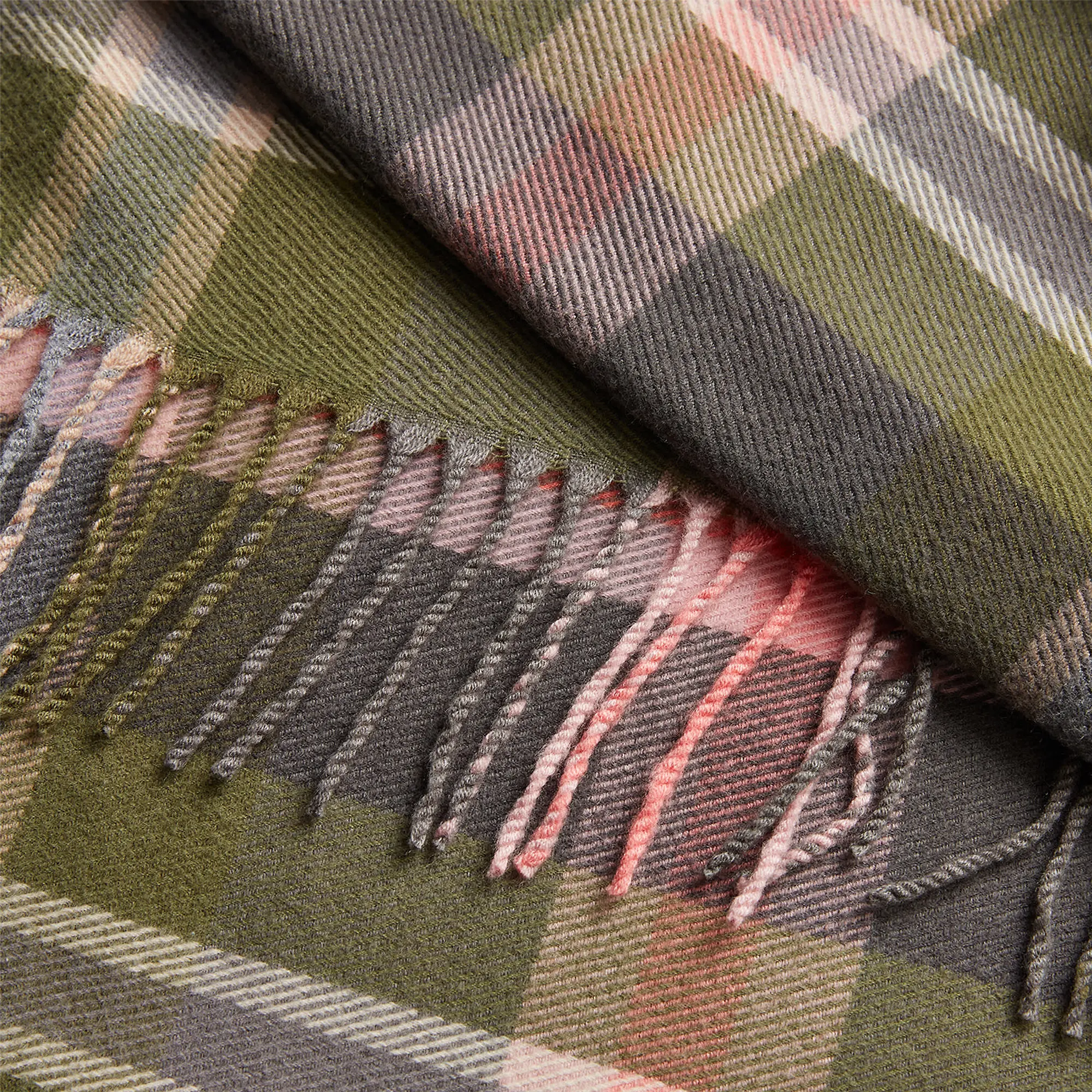 Product image 4 of 4 of Joules Women's Langtree Scarf - Green/Pink