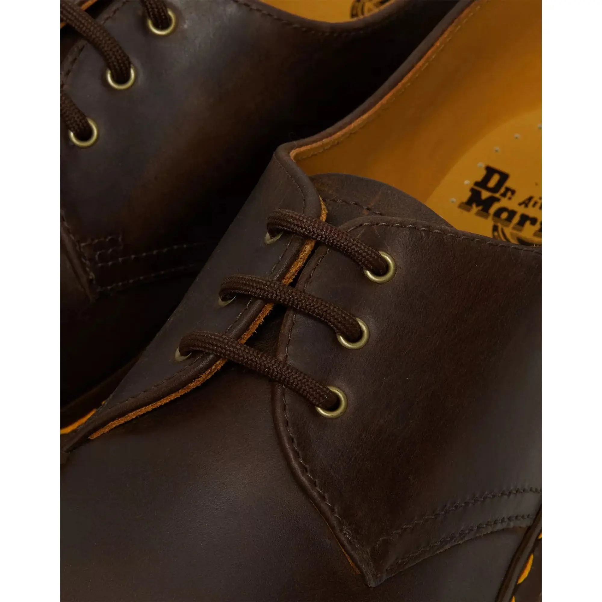 Product image 3 of 10 of Dr Martens Unisex 1461 Crazy Horse Leather Oxford Shoes - Dark Brown