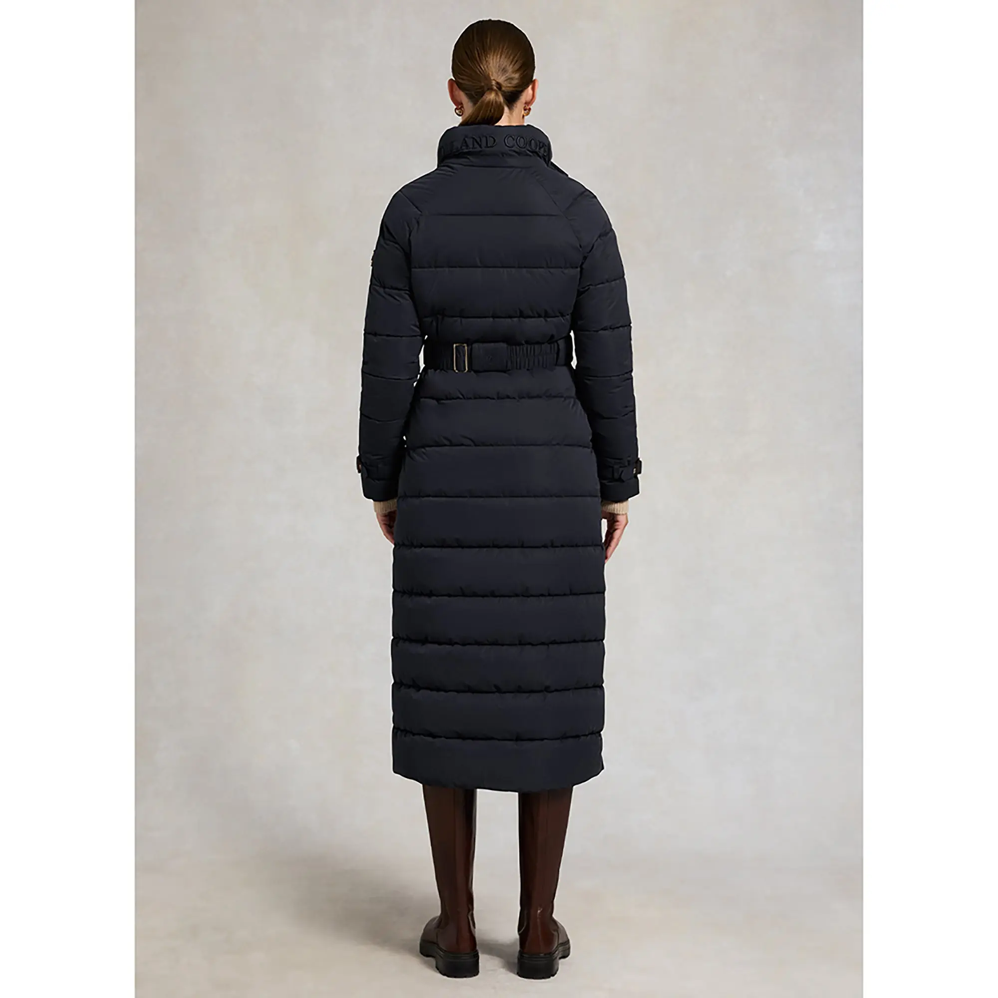 Product image 6 of 14 of Holland Cooper Women's Arosa Luxe Longline Coat - Ink Navy