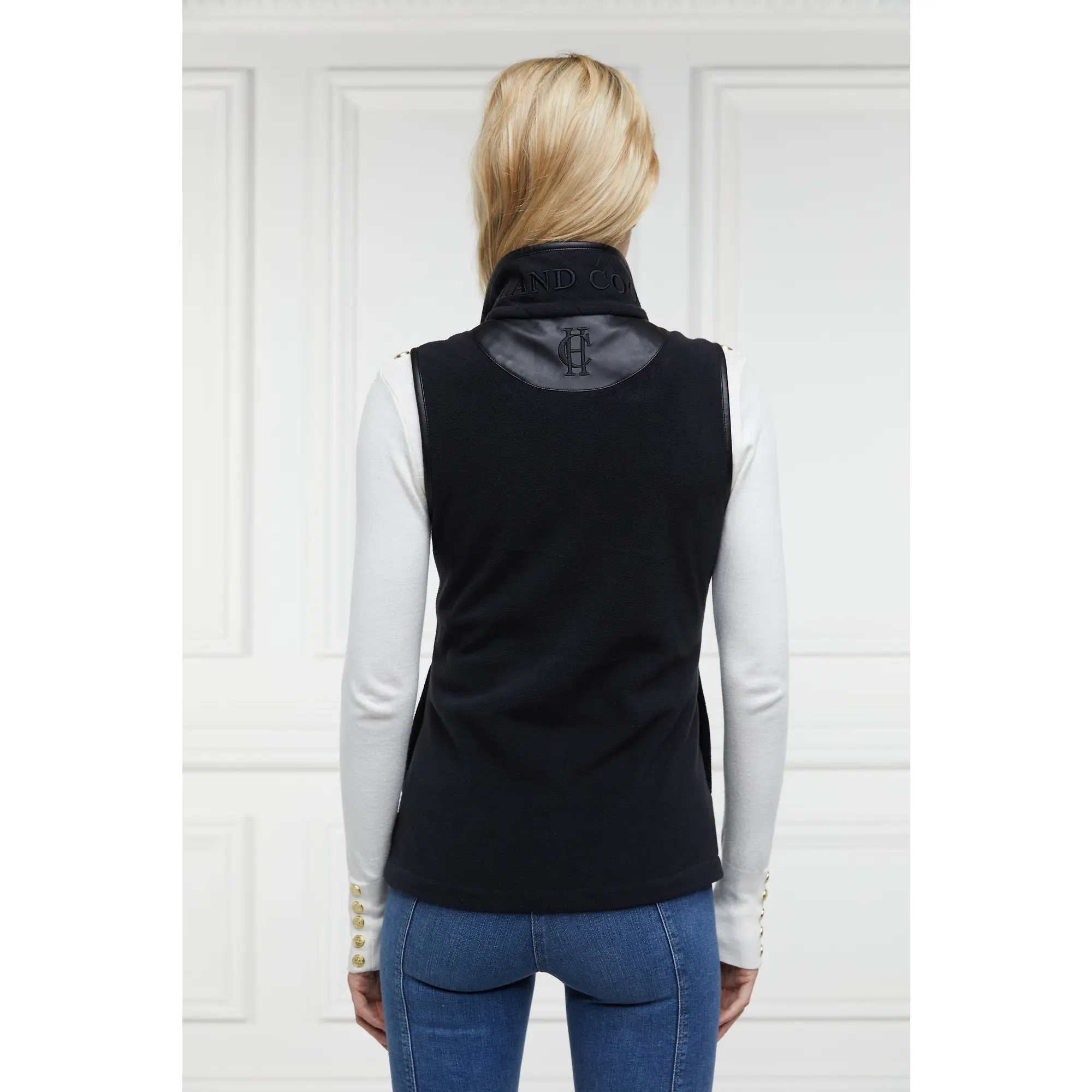 Product image 3 of 7 of Holland Cooper Women's Country Fleece Gilet - Black