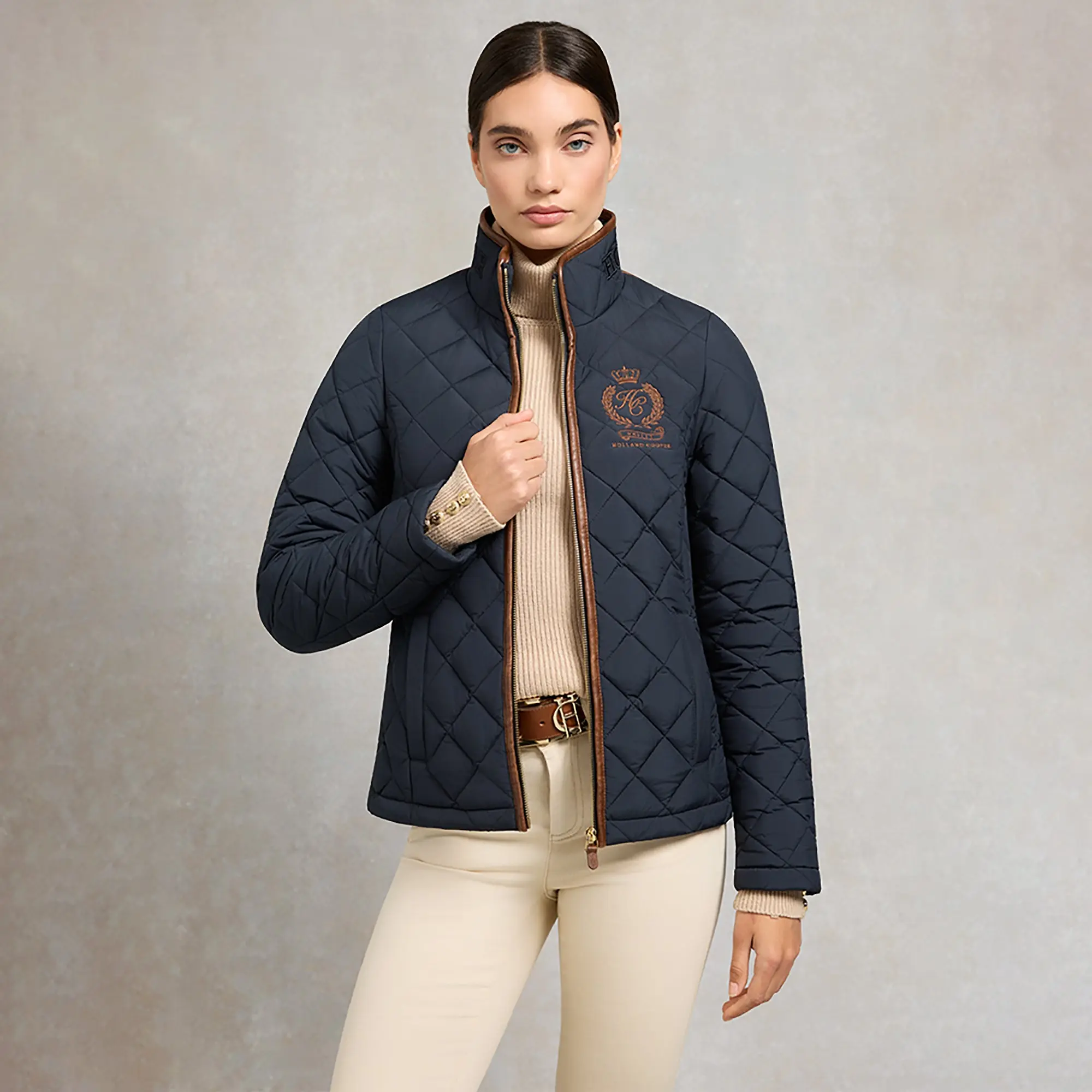 Product image 2 of 8 of Holland Cooper Women's Lightweight Country Jacket - Ink Navy