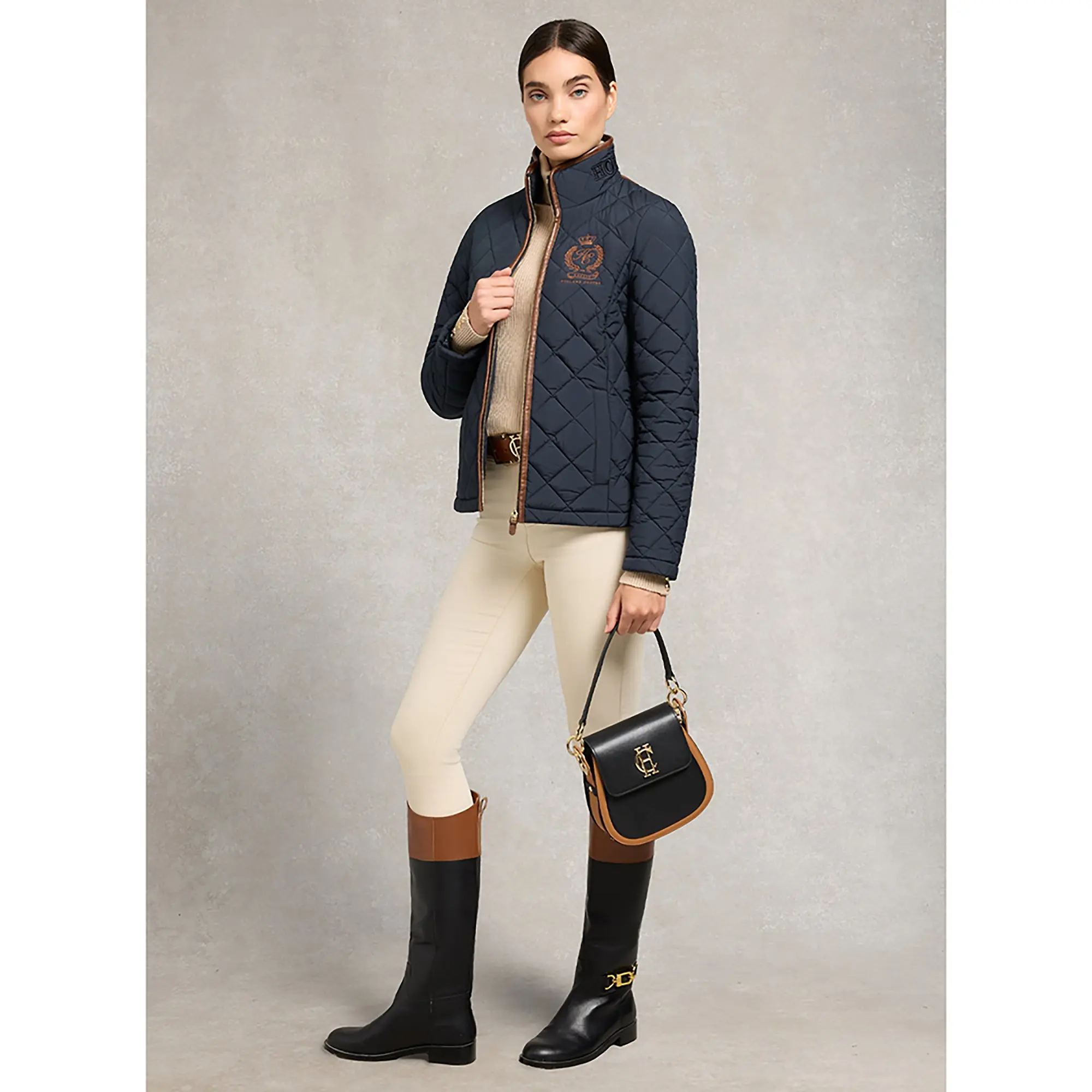Product image 4 of 8 of Holland Cooper Women's Lightweight Country Jacket - Ink Navy