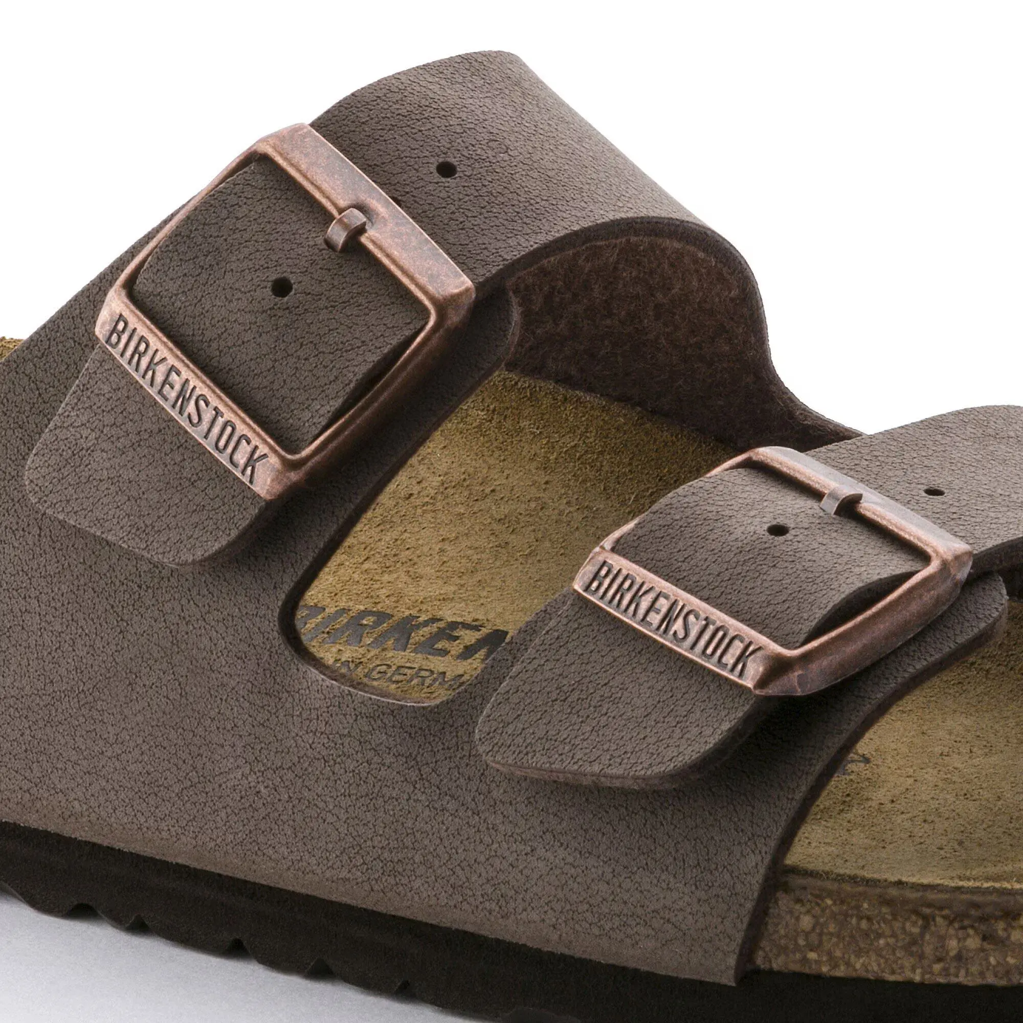Product image 10 of 11 of Birkenstock Unisex Arizona Birko-Flor Nubuck Regular Sandals - Mocca