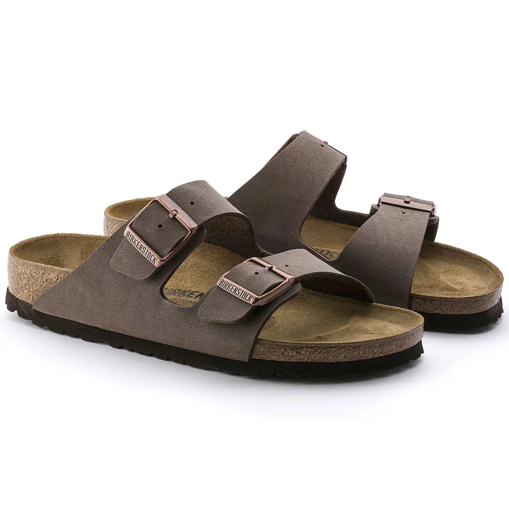 Product image 5 of 11 of Birkenstock Unisex Arizona Birko-Flor Nubuck Regular Sandals - Mocca