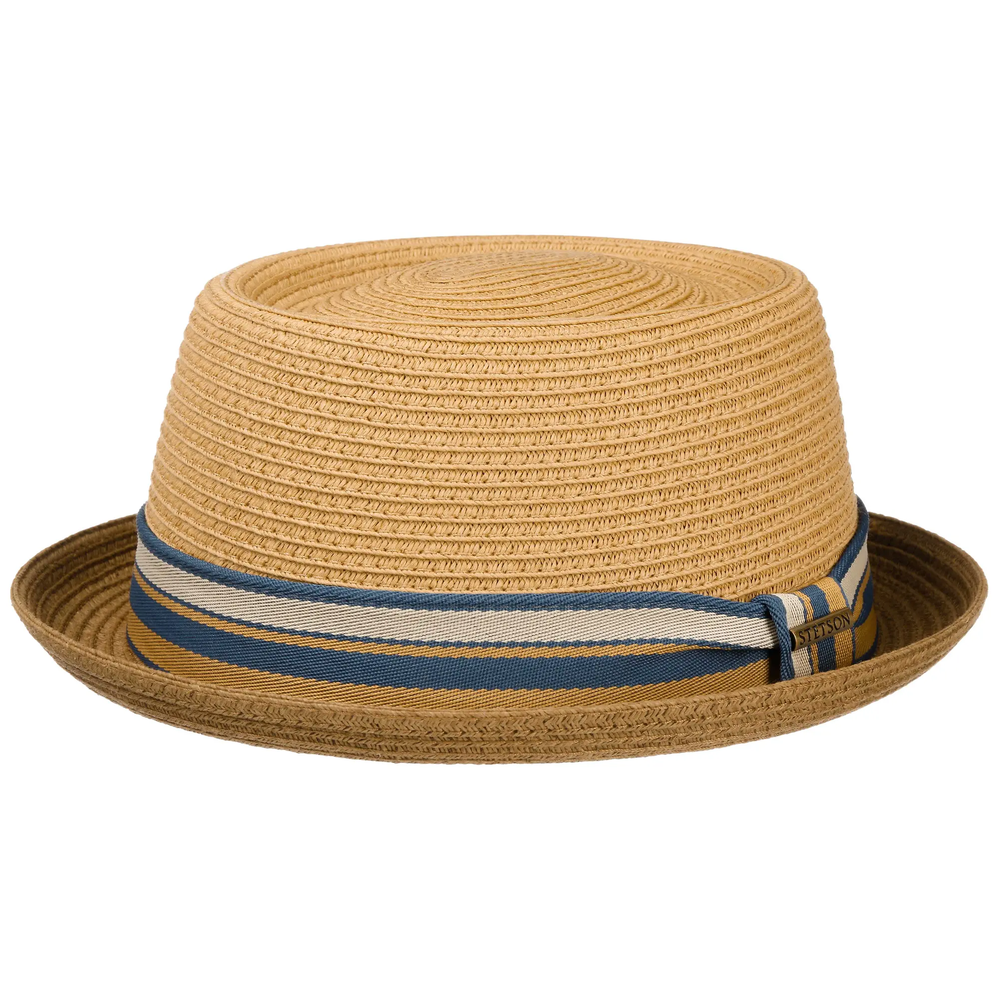 Product image 1 of 5 of Stetson Licano Toyo Pork Pie Straw Hat - Brown