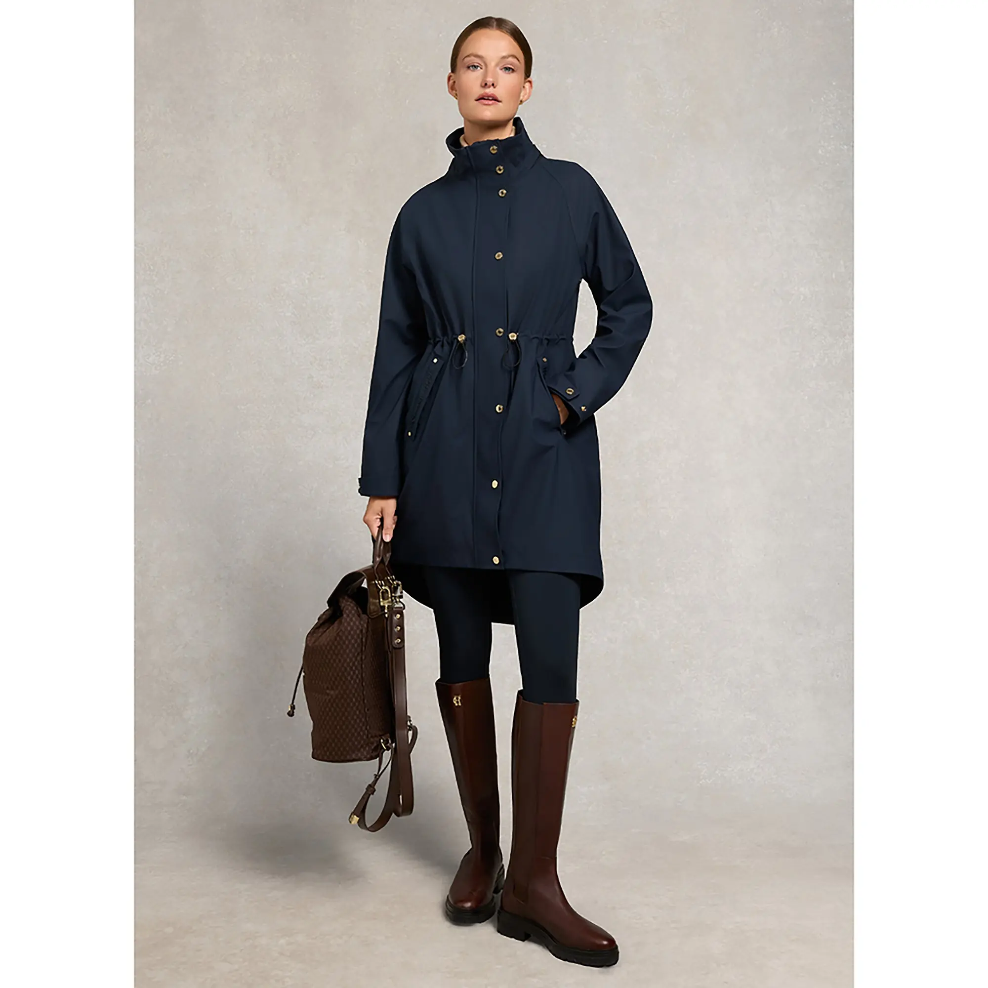 Product image 6 of 10 of Holland Cooper Women's Chartwell Rain Parka - Ink Navy