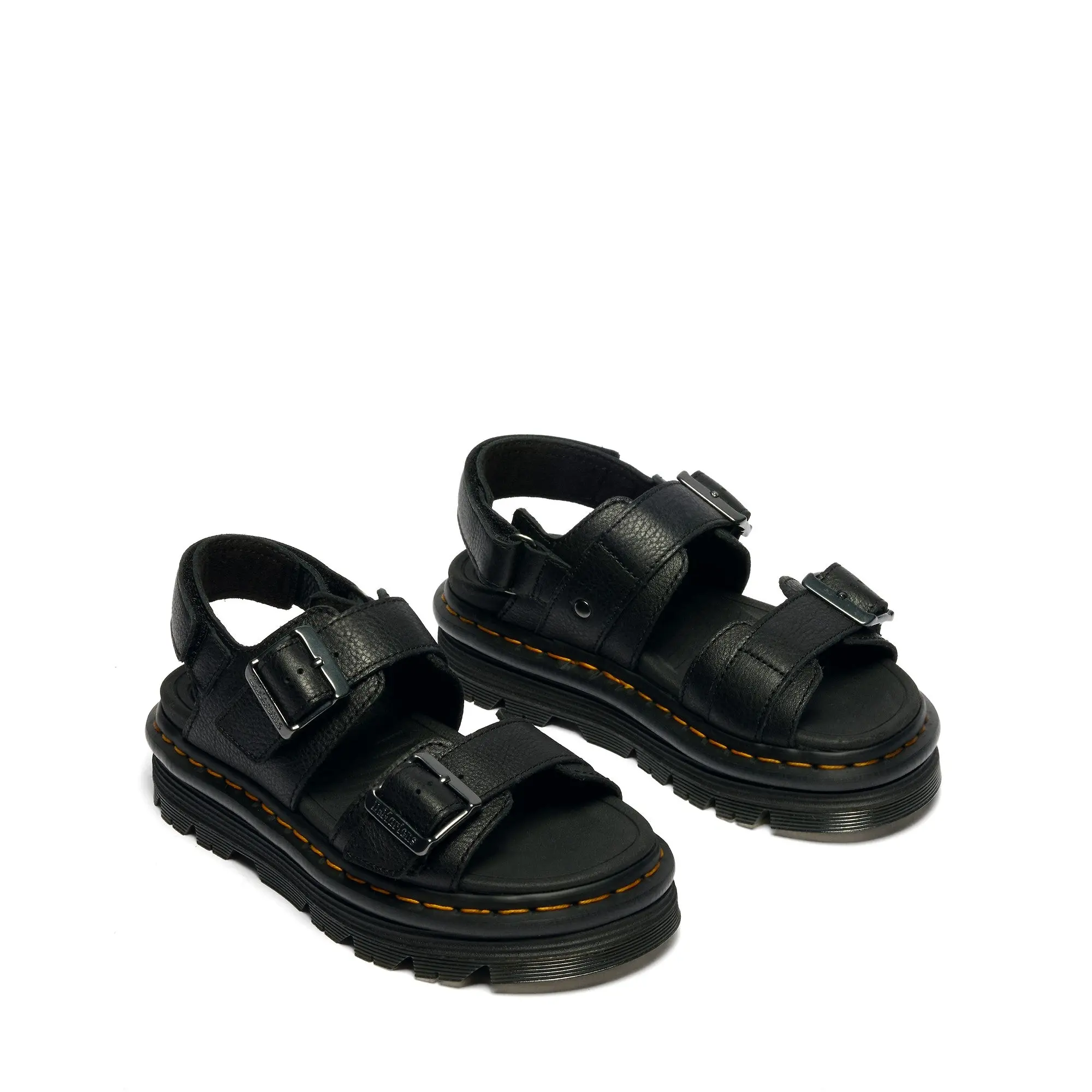 Product image 4 of 6 of Dr. Martens Women's Zebzag Pisa Leather Platform Sandals - Black