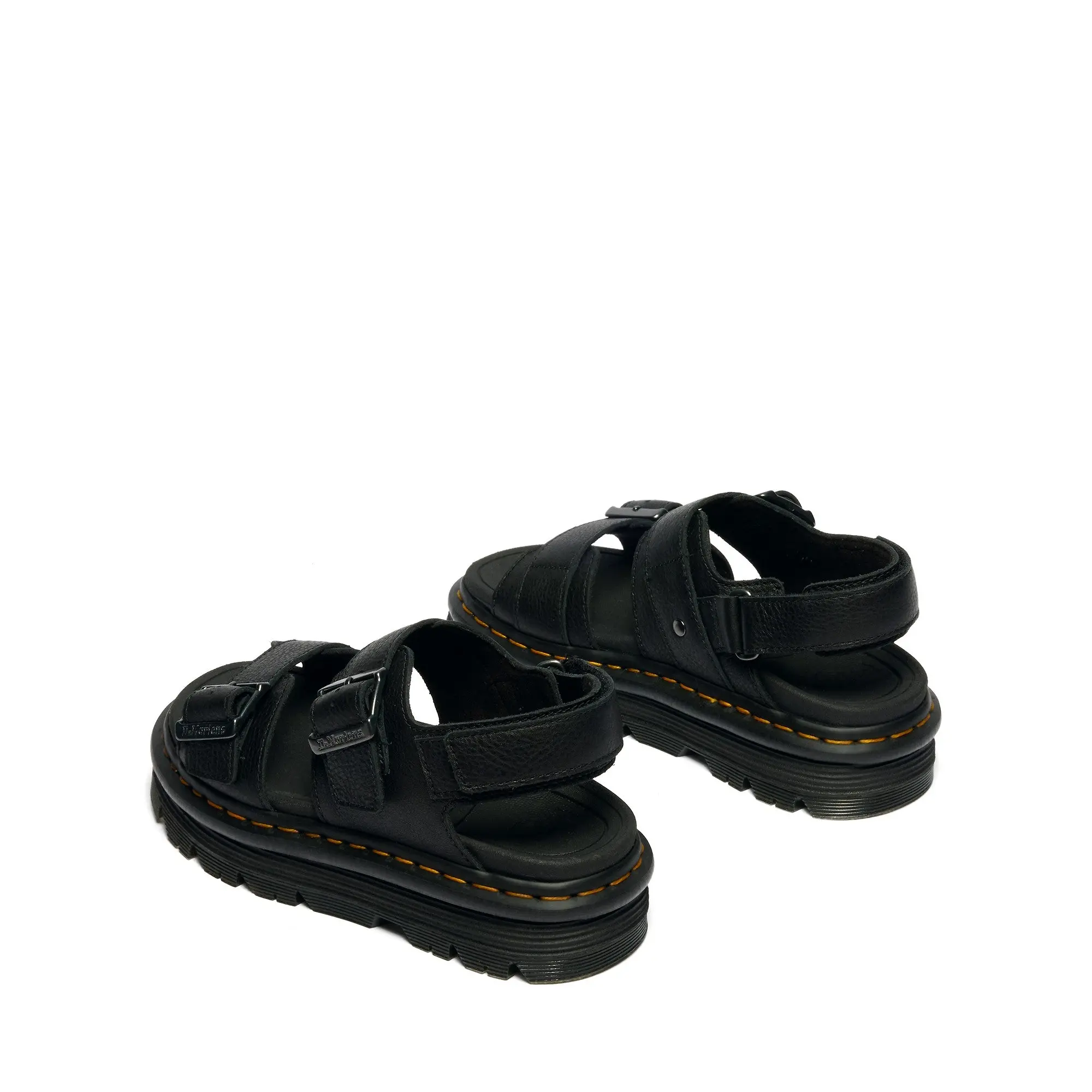 Product image 2 of 6 of Dr. Martens Women's Zebzag Pisa Leather Platform Sandals - Black