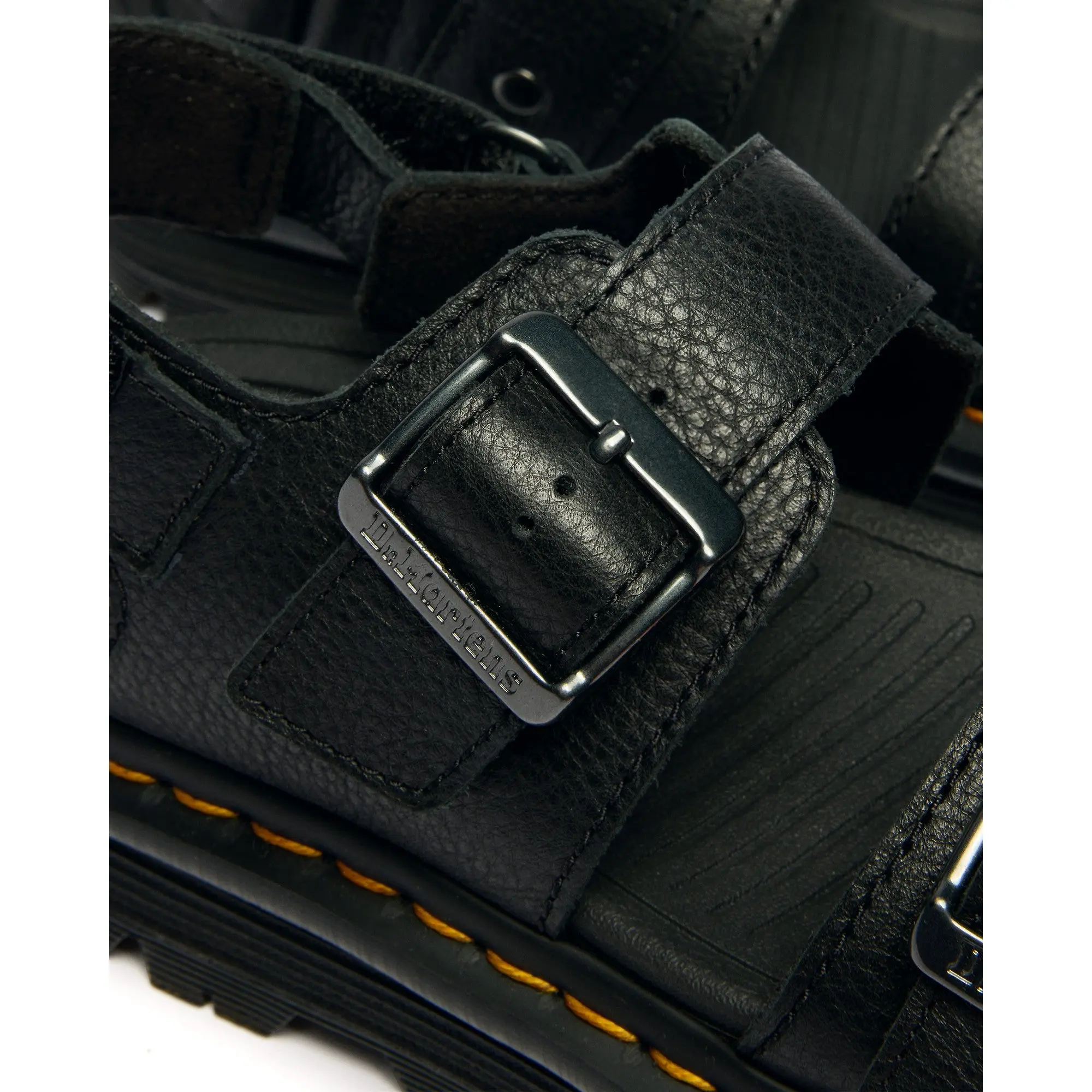 Product image 3 of 6 of Dr. Martens Women's Zebzag Pisa Leather Platform Sandals - Black