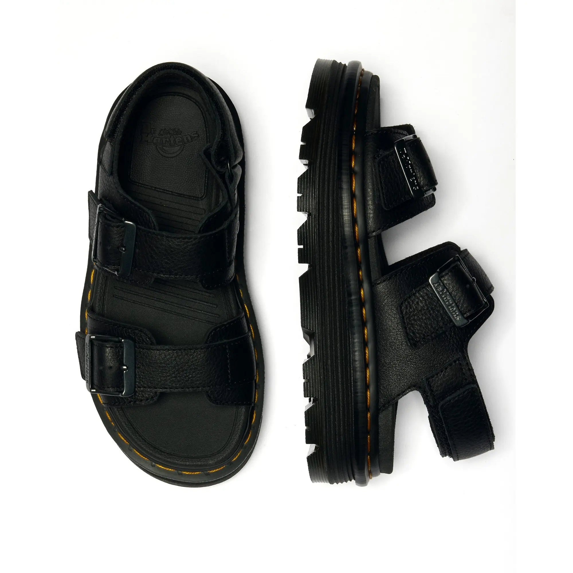 Product image 5 of 6 of Dr. Martens Women's Zebzag Pisa Leather Platform Sandals - Black