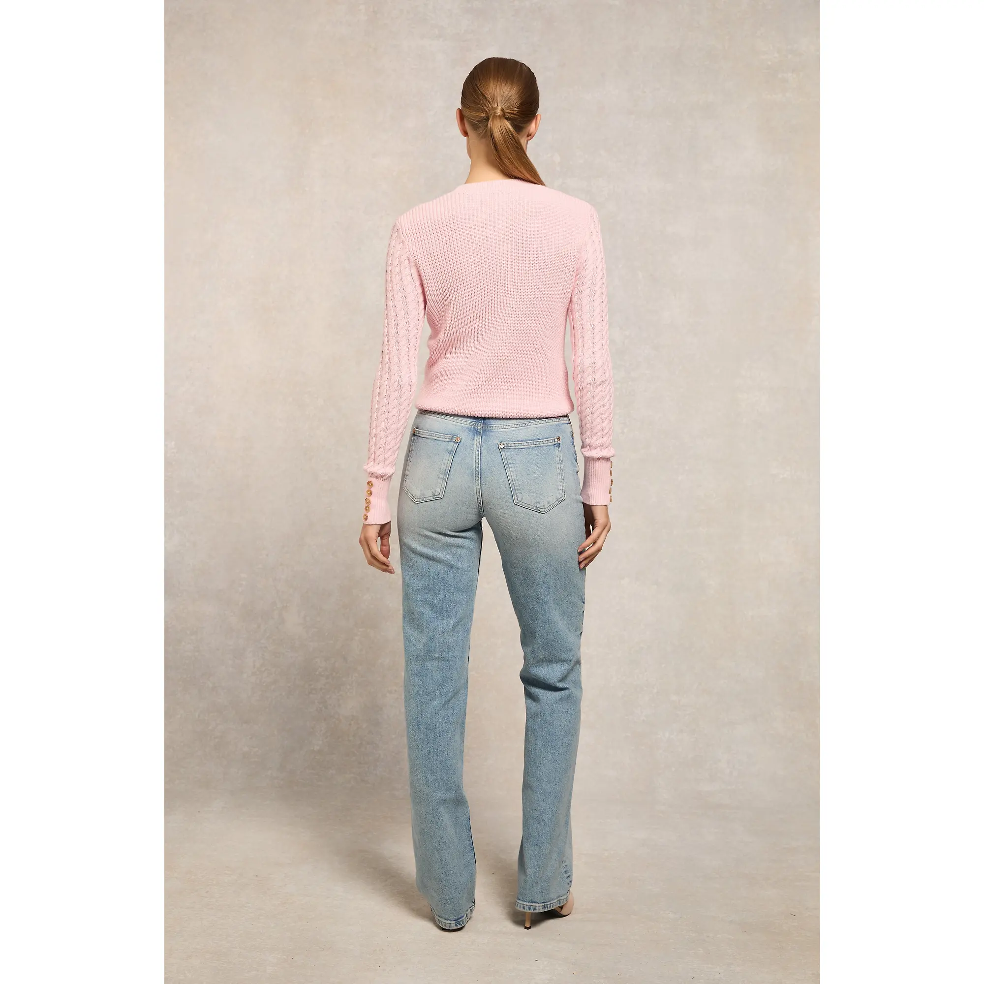 Product image 5 of 7 of Holland Cooper Women's Cotswold Cardigan - Soft Pink
