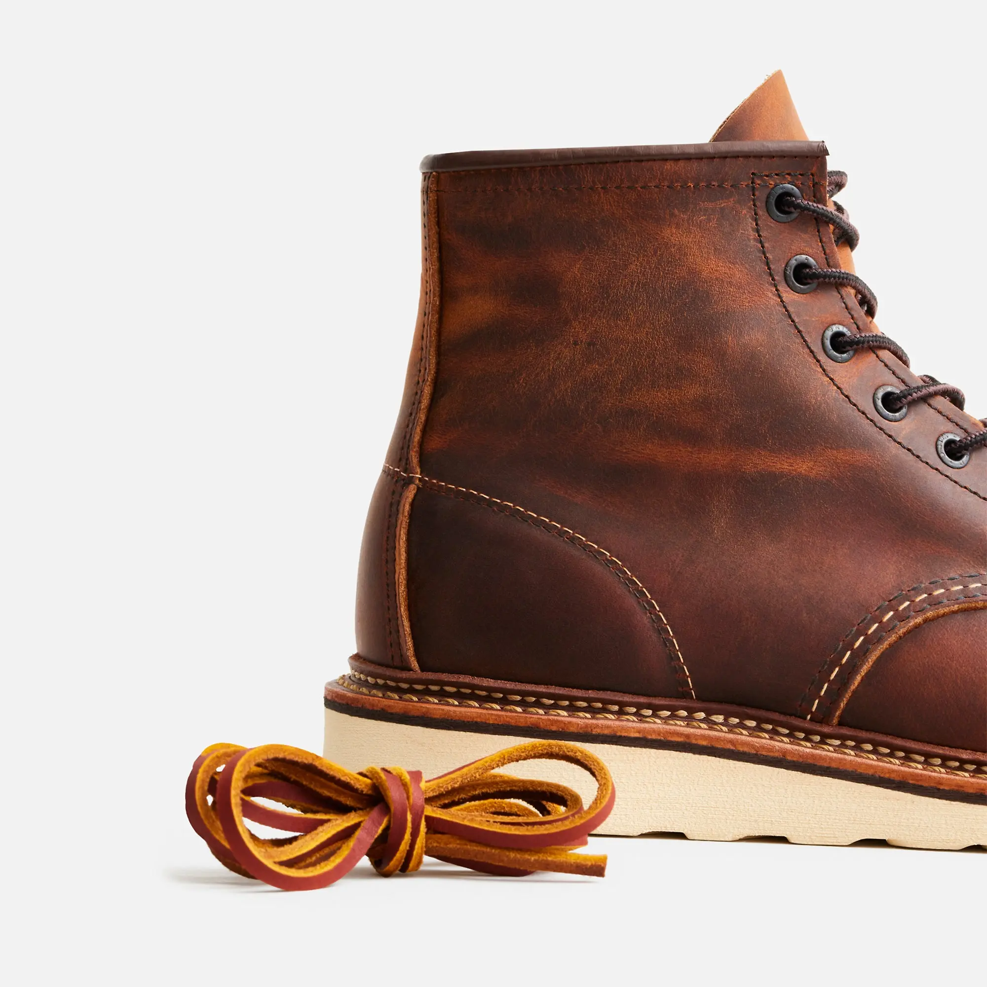 Product image 9 of 10 of Red Wing Men's Classic Moc Toe Boots - Copper Rough & Tough - Style 1907