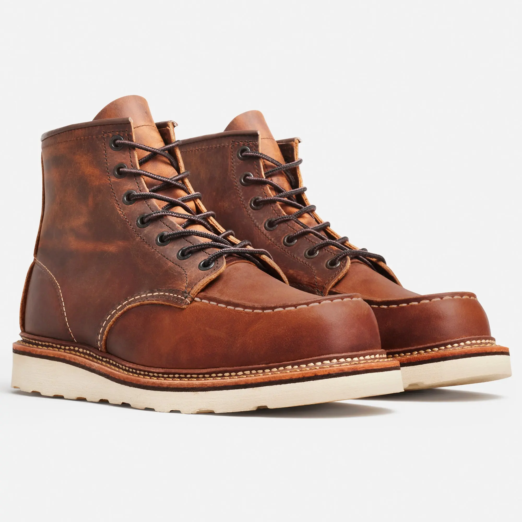 Product image 3 of 10 of Red Wing Men's Classic Moc Toe Boots - Copper Rough & Tough - Style 1907