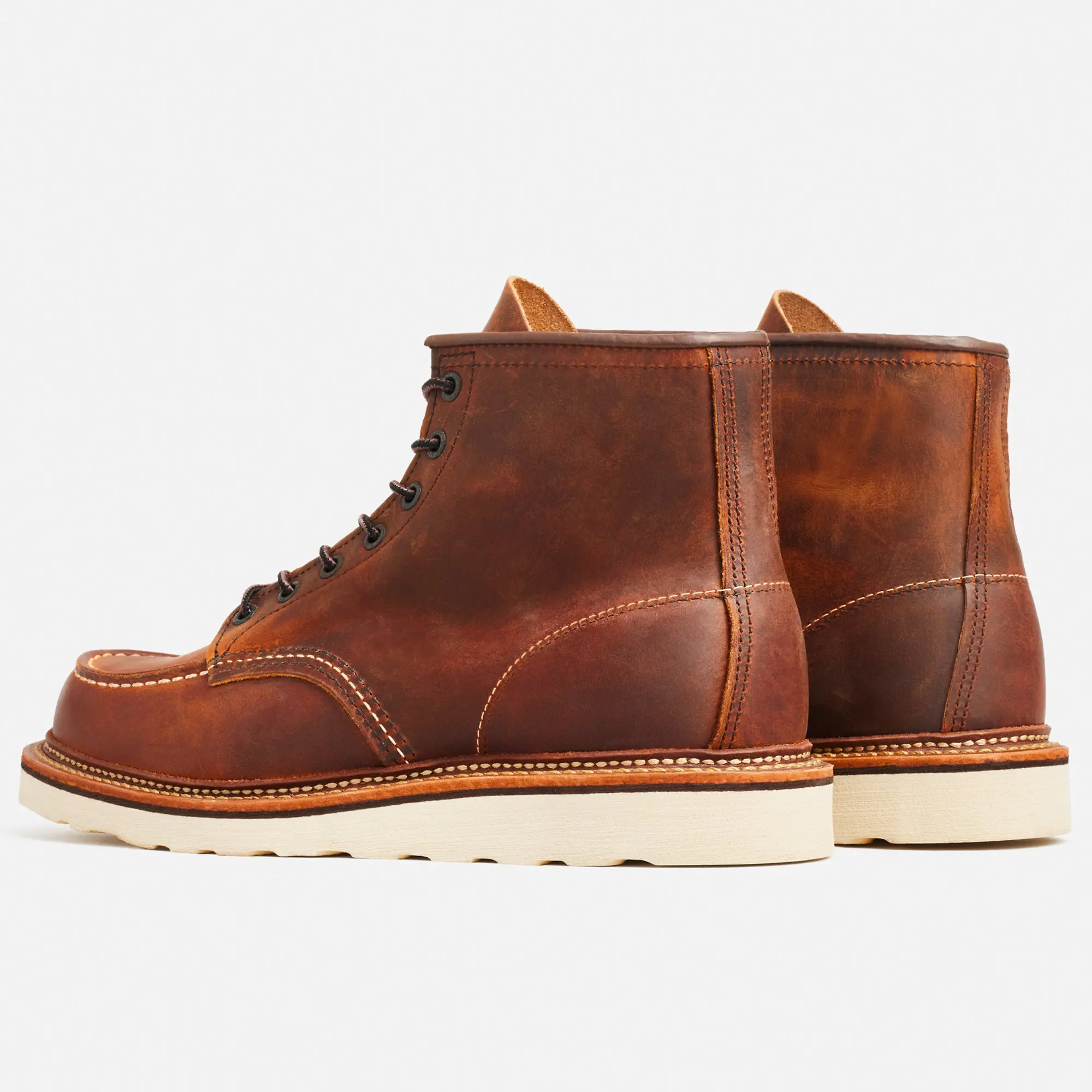 Product image 4 of 10 of Red Wing Men's Classic Moc Toe Boots - Copper Rough & Tough - Style 1907