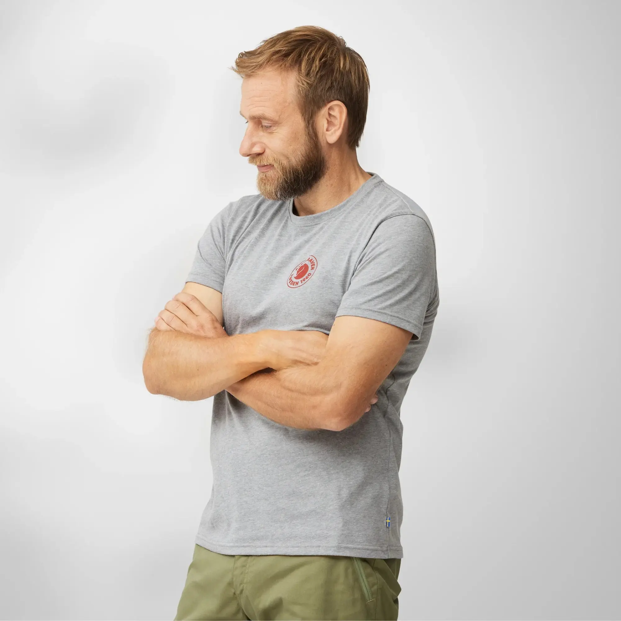 Product image 5 of 9 of Fjällräven Men's 1960 Logo T-Shirt - Indigo Blue