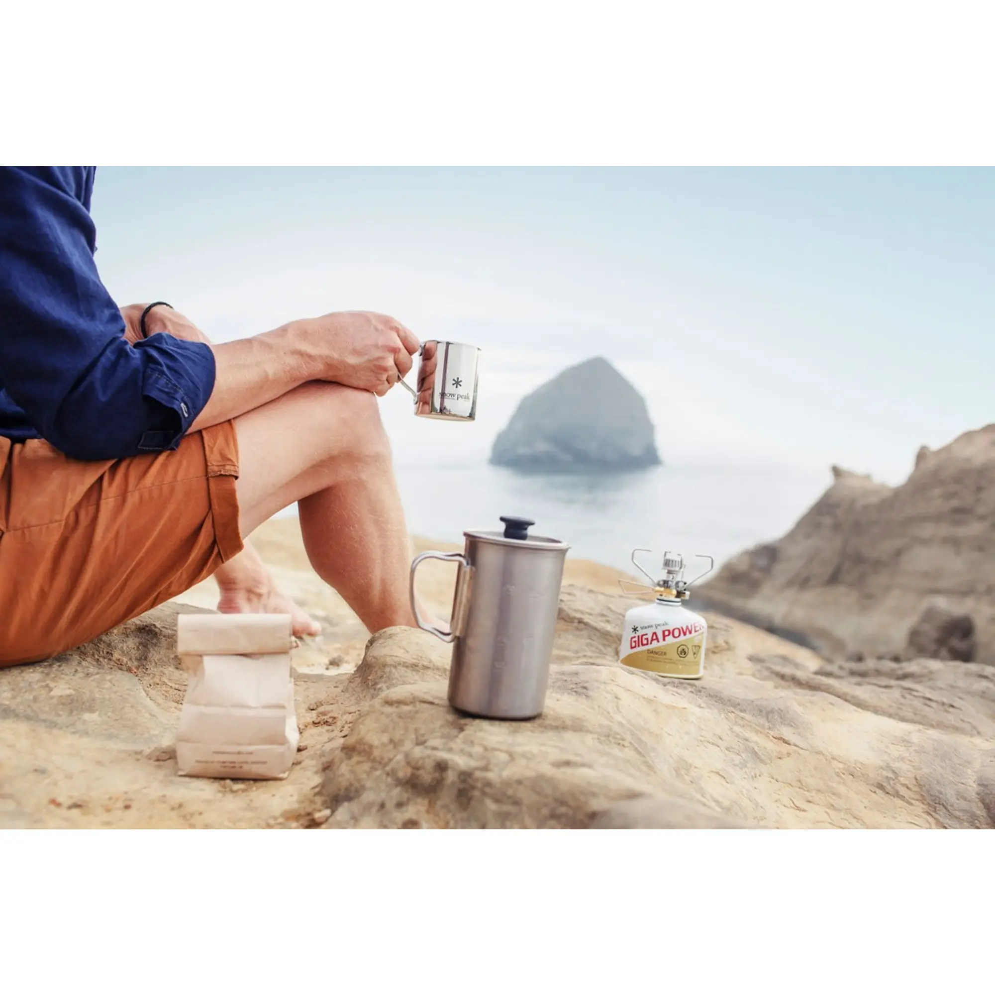 Product image 4 of 5 of Snow Peak Titanium French Press - Silver