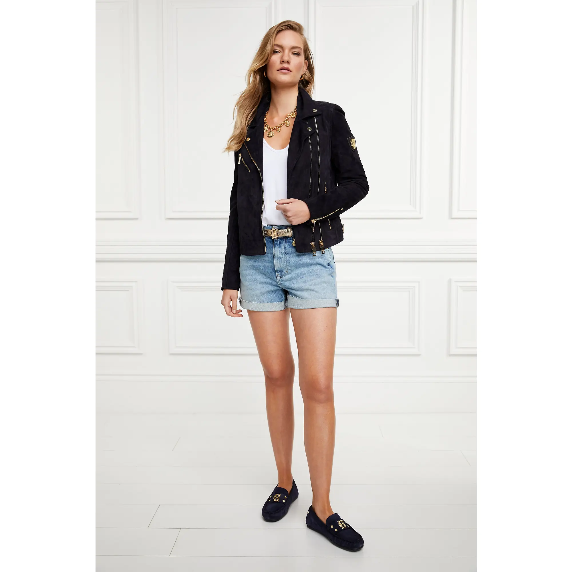 Product image 2 of 12 of Holland Cooper Women's The Driving Loafer - Ink Navy