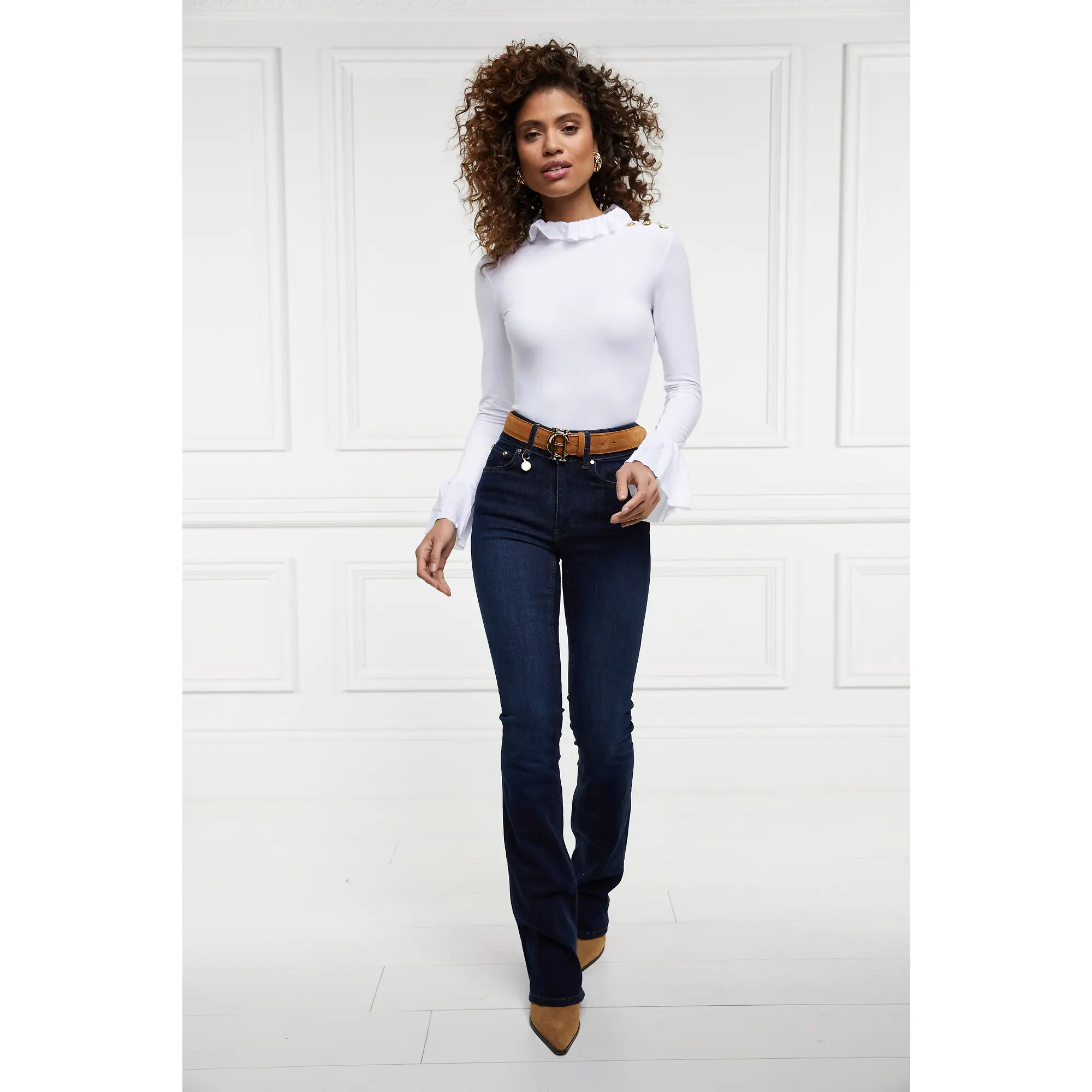 Product image 5 of 11 of Holland Cooper Women's Lilibet Jersey Tee - White