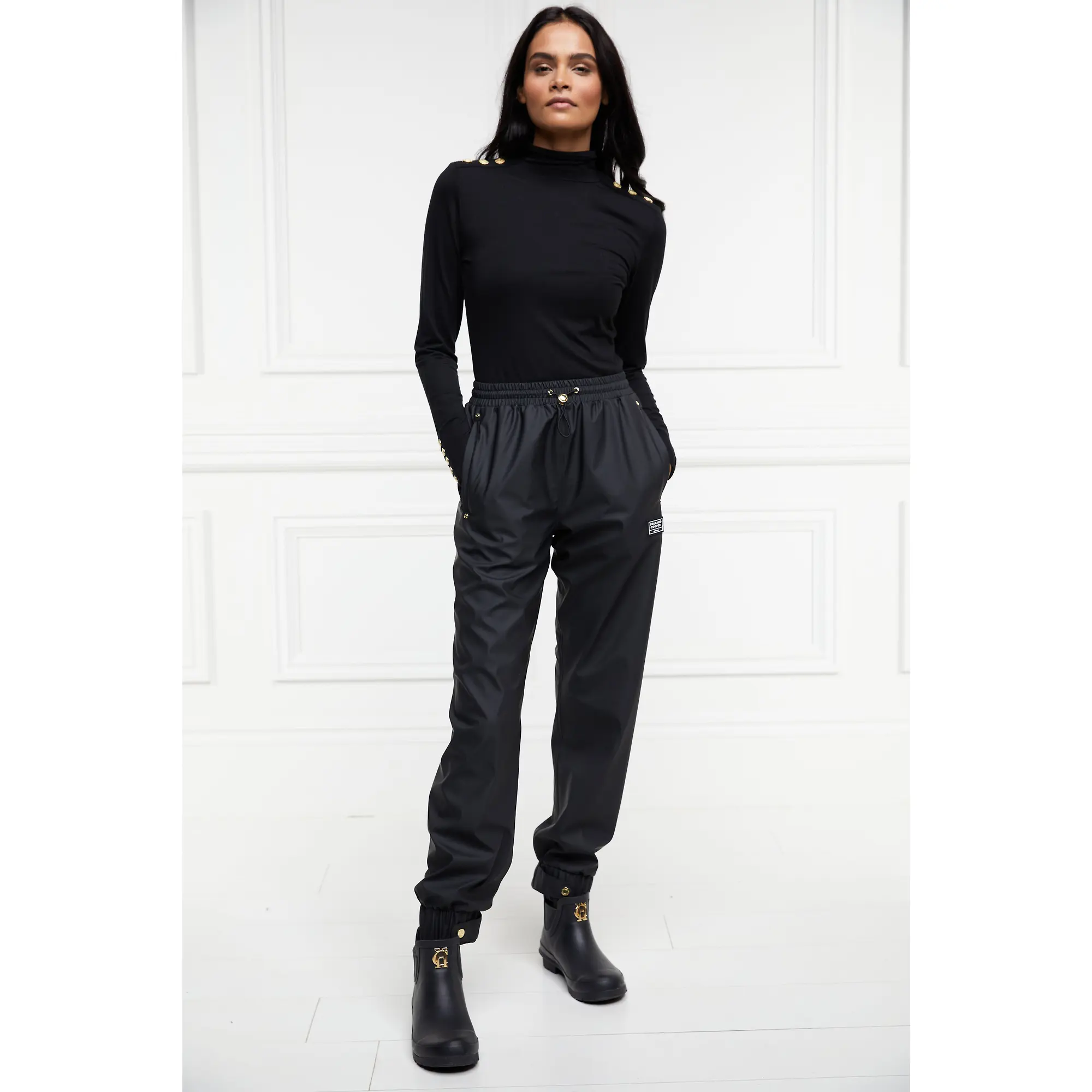 Product image 5 of 8 of Holland Cooper Women's Rubber Chelsea Boots - Black