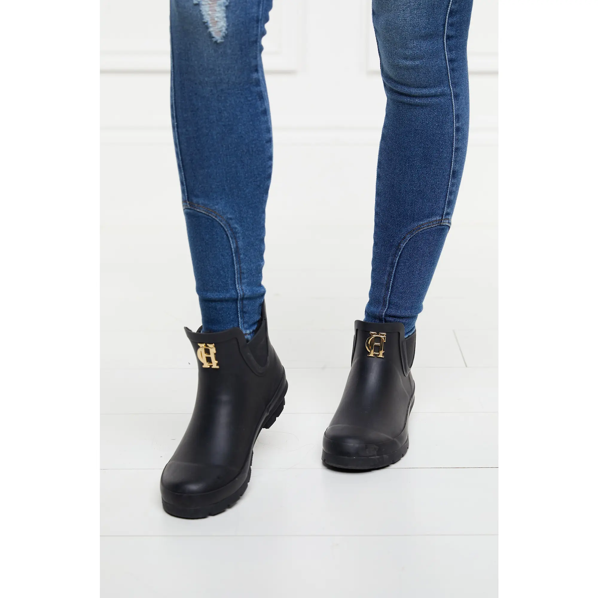 Product image 6 of 8 of Holland Cooper Women's Rubber Chelsea Boots - Black