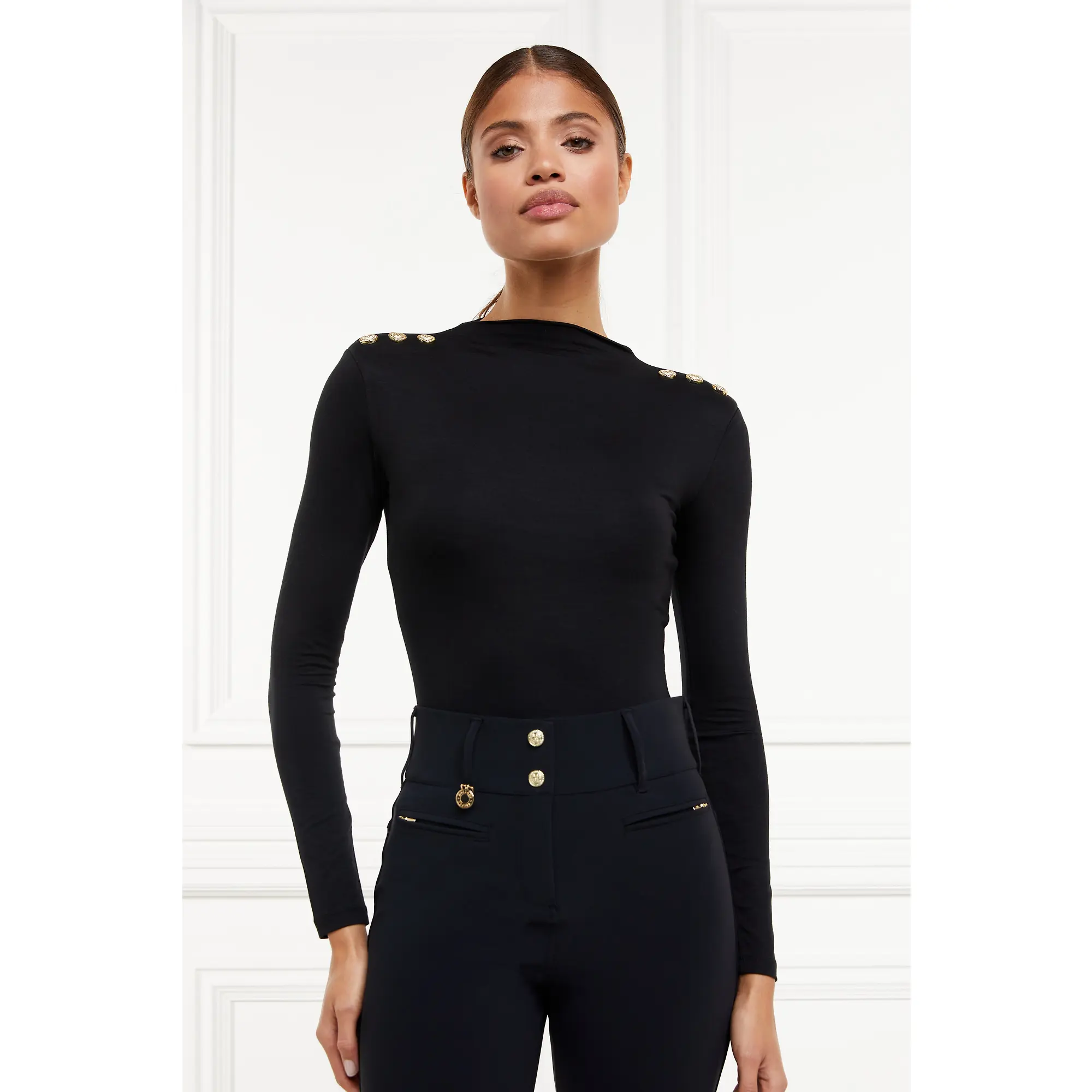 Product image 12 of 13 of Holland Cooper Women's Contour Trousers (Regular Leg) - Black