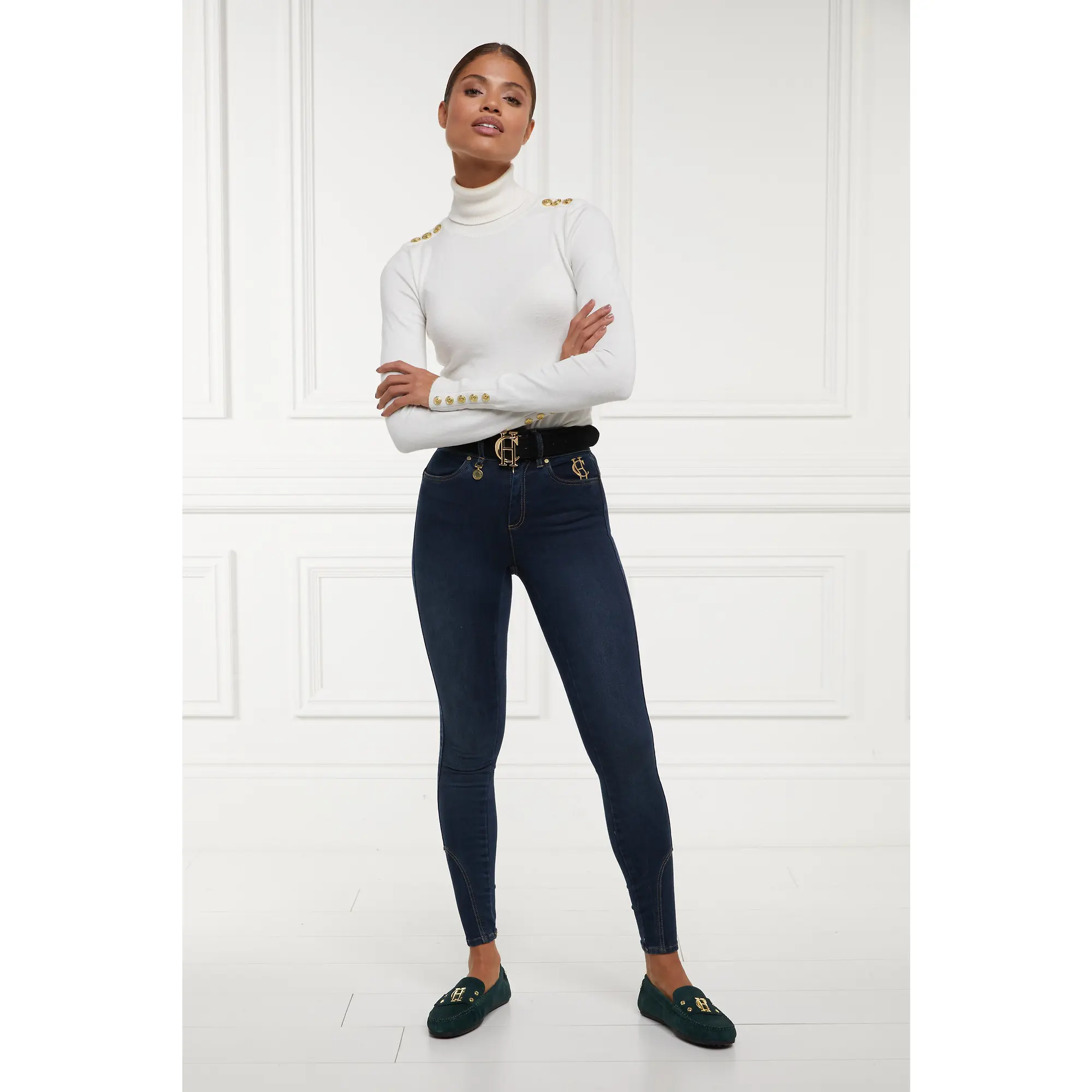 Product image 5 of 10 of Holland Cooper Women's Jodhpur Jeans - Deep Indigo