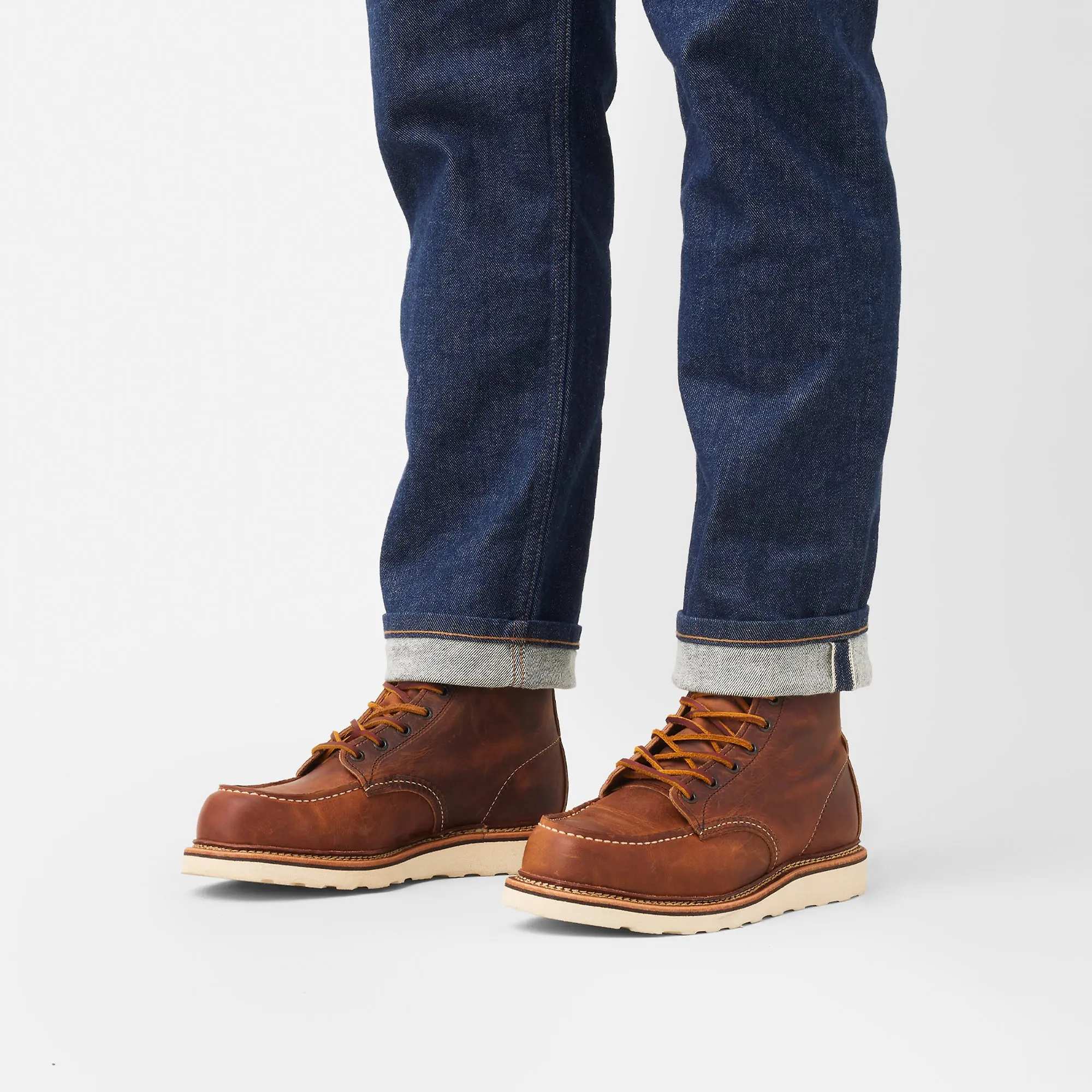 Product image 10 of 10 of Red Wing Men's Classic Moc Toe Boots - Copper Rough & Tough - Style 1907