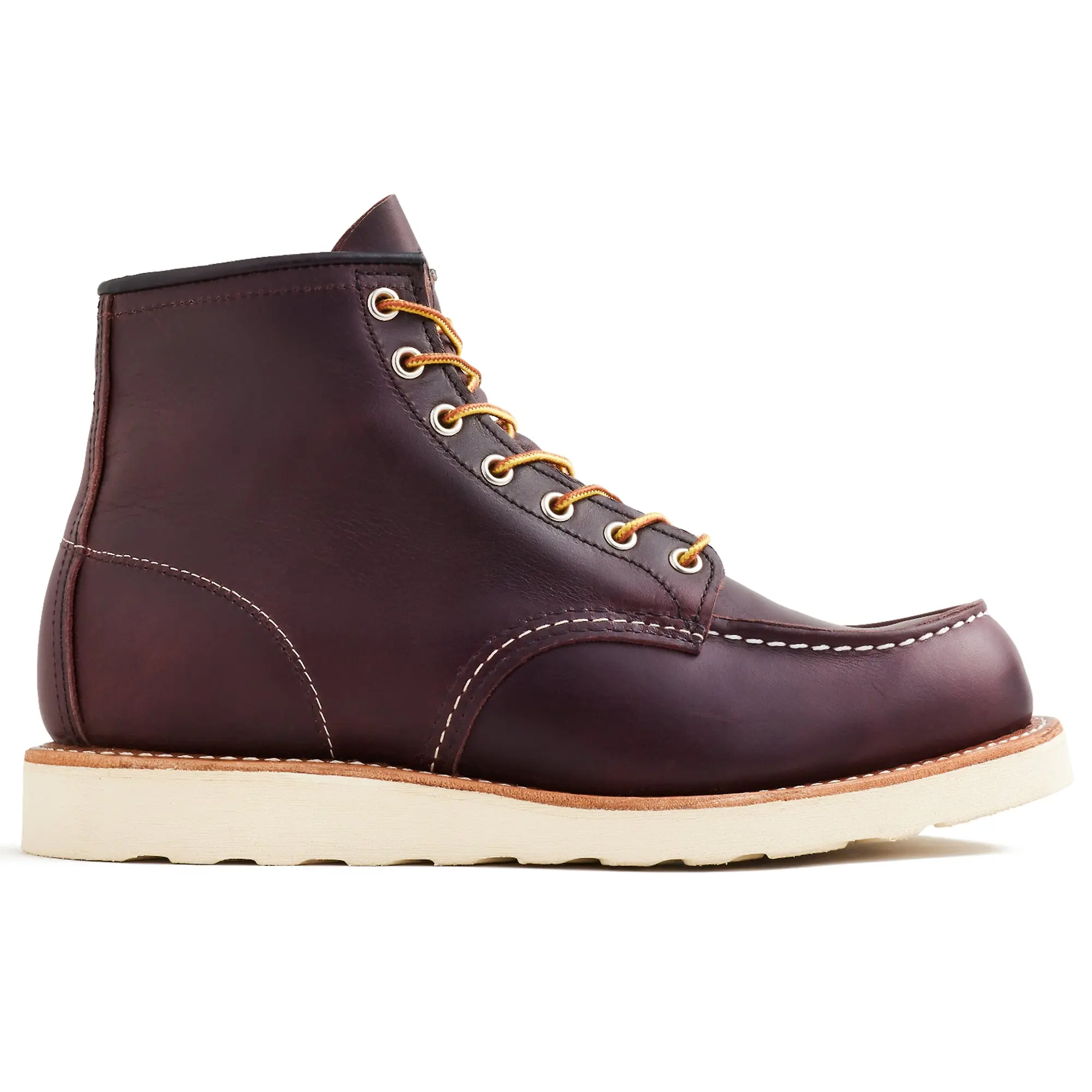 Product image 1 of 10 of Red Wing Classic Moc Toe 6" Boots - Black Cherry Excaliber Leather - Style 8847