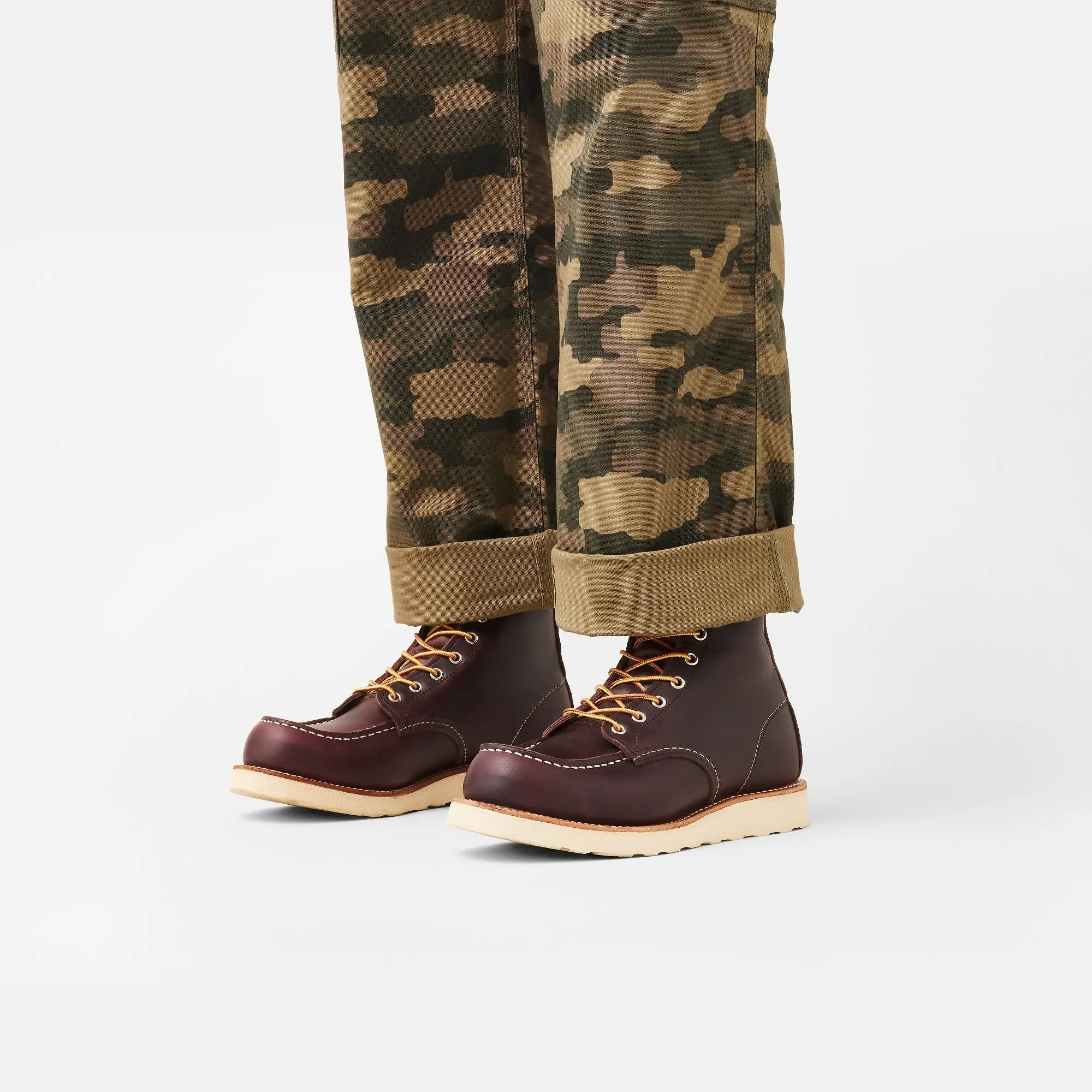 Product image 4 of 10 of Red Wing Classic Moc Toe 6" Boot Excalibur Leather - Black Cherry - Style 8847