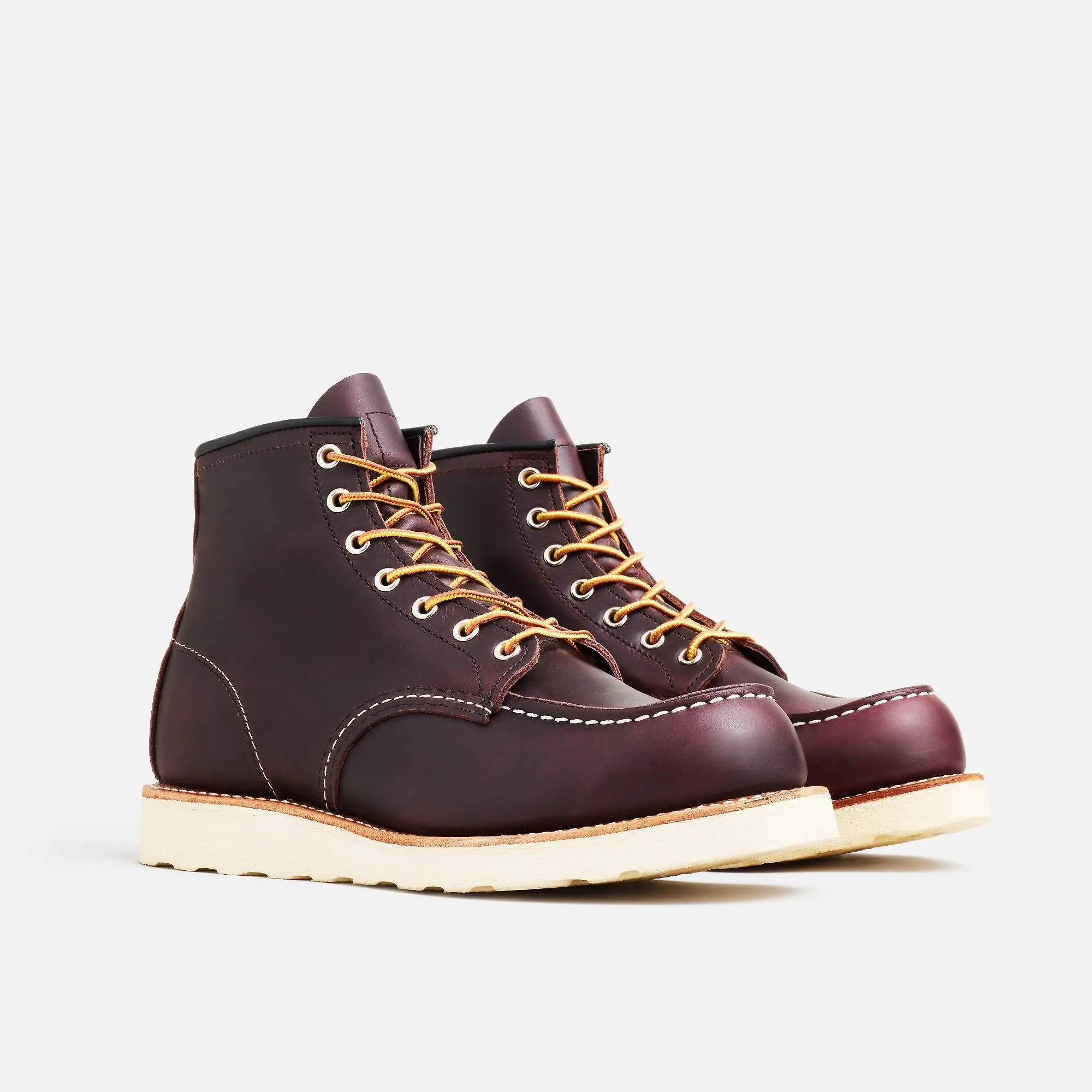 Product image 2 of 10 of Red Wing Classic Moc Toe 6" Boot Excalibur Leather - Black Cherry - Style 8847