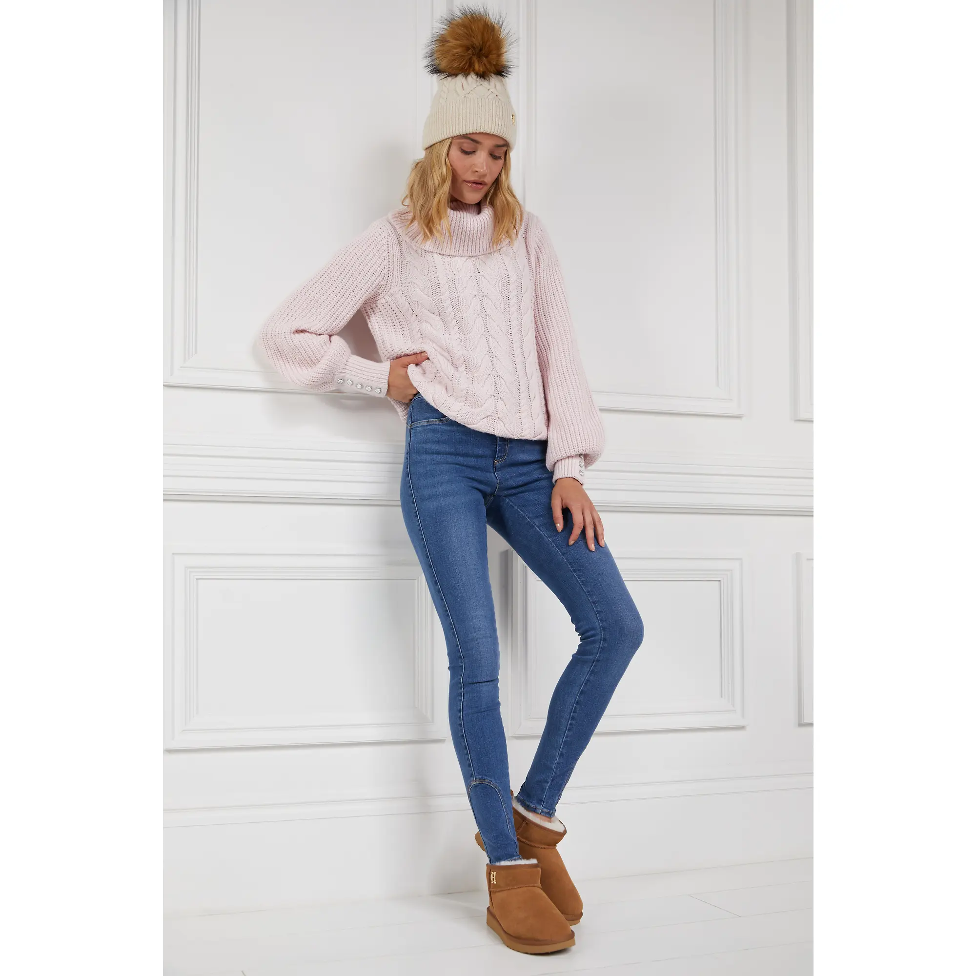 Product image 2 of 7 of Holland Cooper Women's Ultra Mini Shearling Boots - Tan