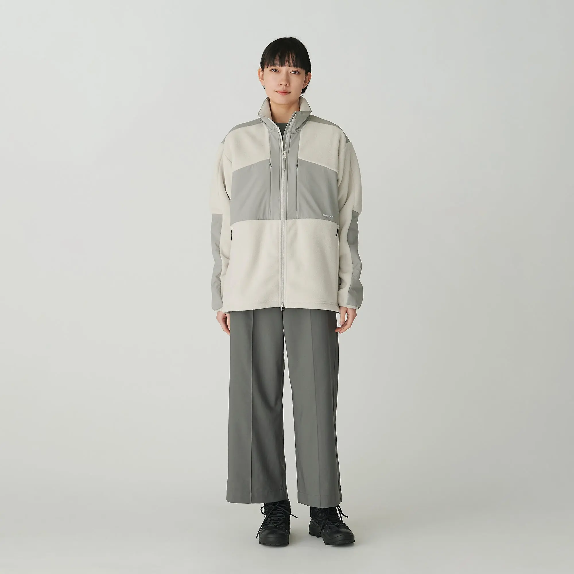 Product image 2 of 3 of Snow Peak Double Face Fleece Jacket - Ivory
