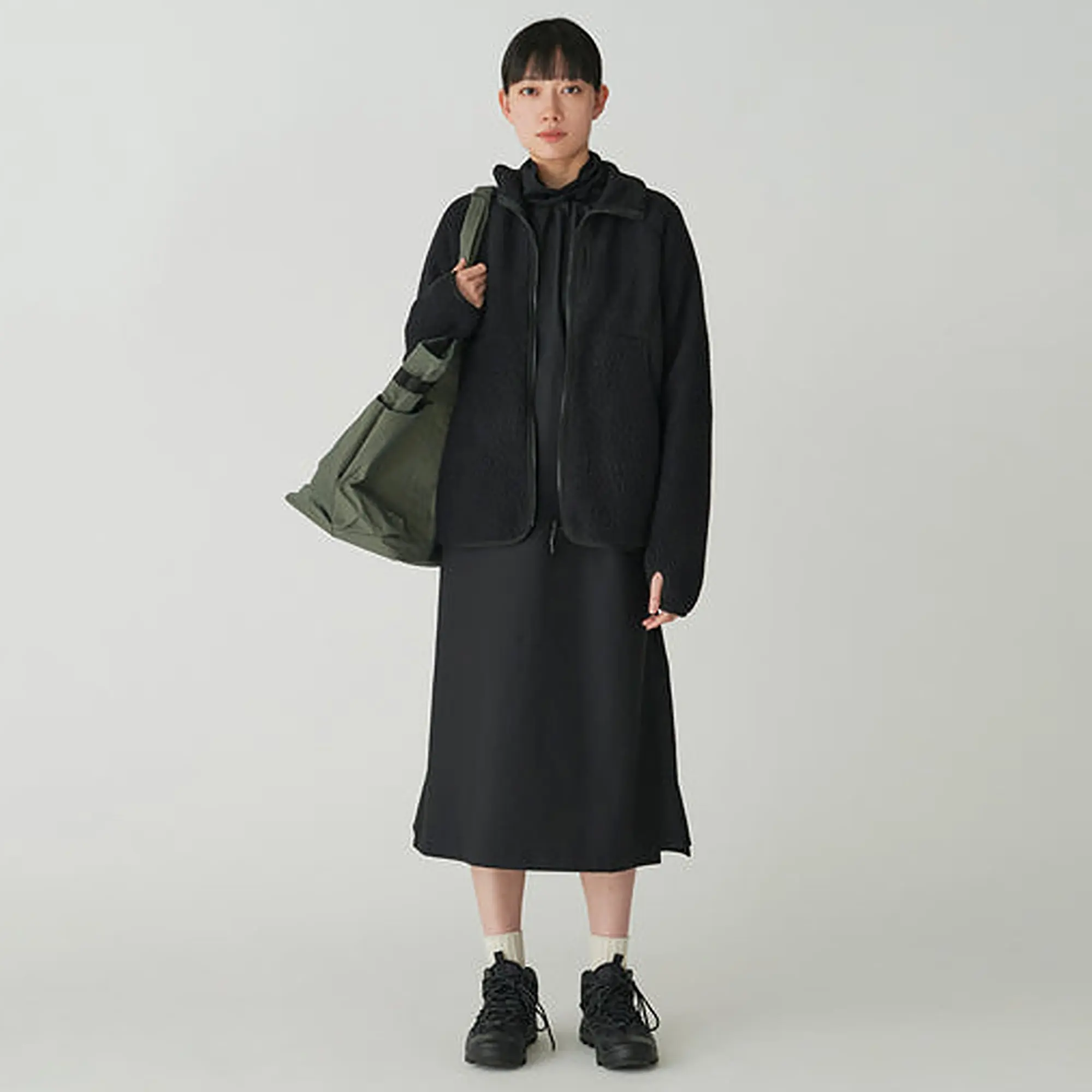 Product image 2 of 3 of Snow Peak Thermal Boa Fleece Jacket - Black