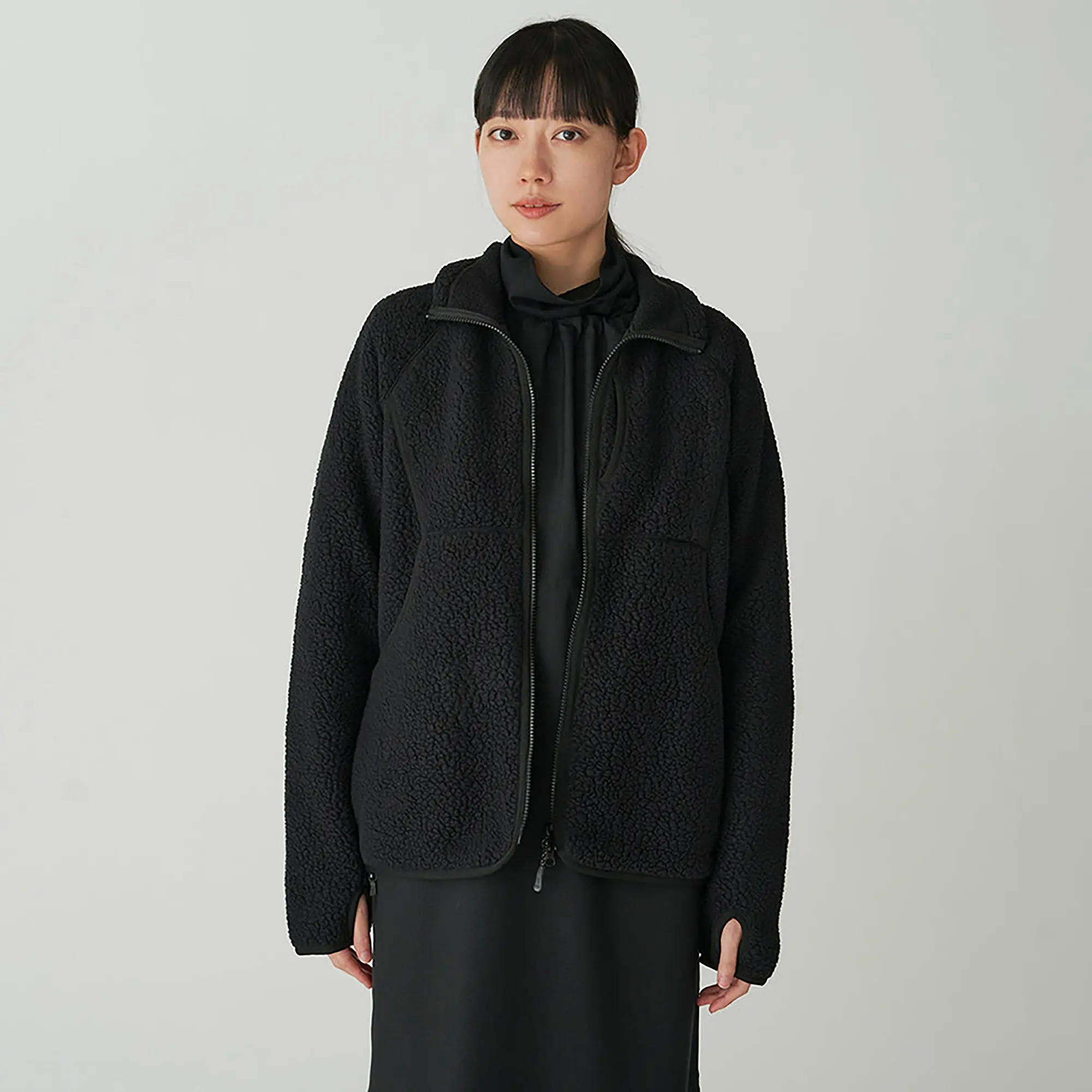 Product image 3 of 3 of Snow Peak Thermal Boa Fleece Jacket - Black