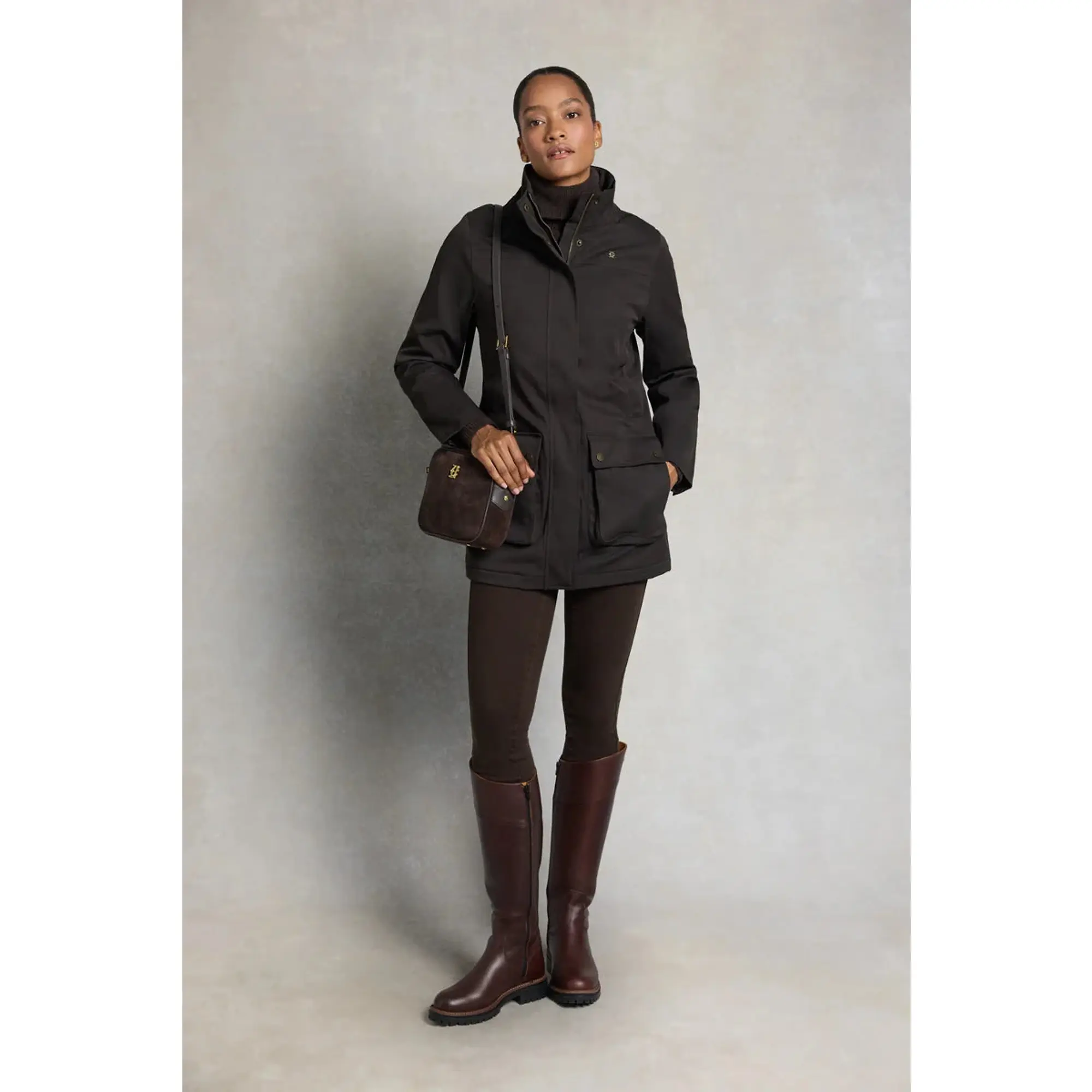 Product image 2 of 7 of Holland Cooper Women's Country Camera Bag - Chocolate Suede