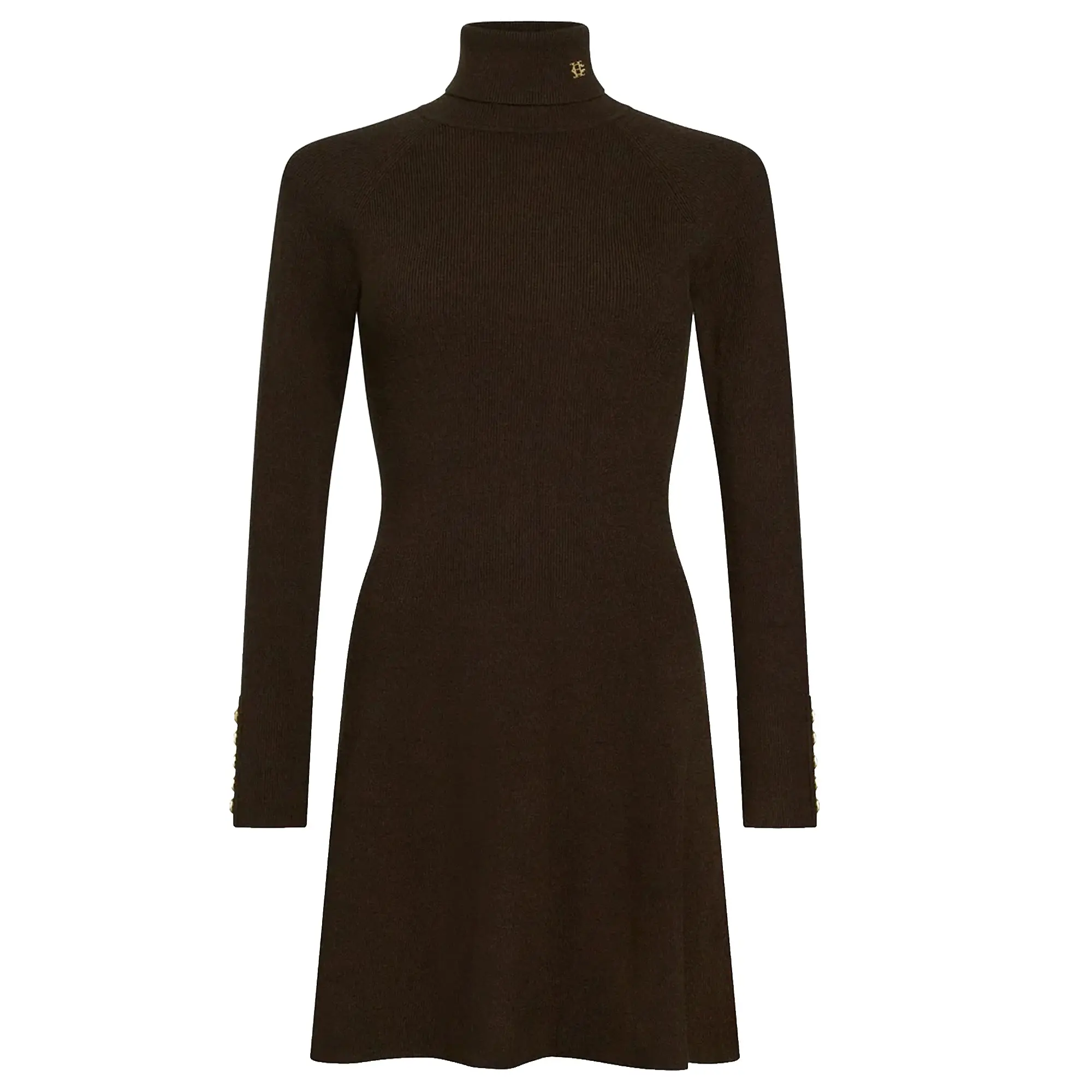 Product image 1 of 7 of Holland Cooper Women's Aspen Knitted Dress - Olive Brown