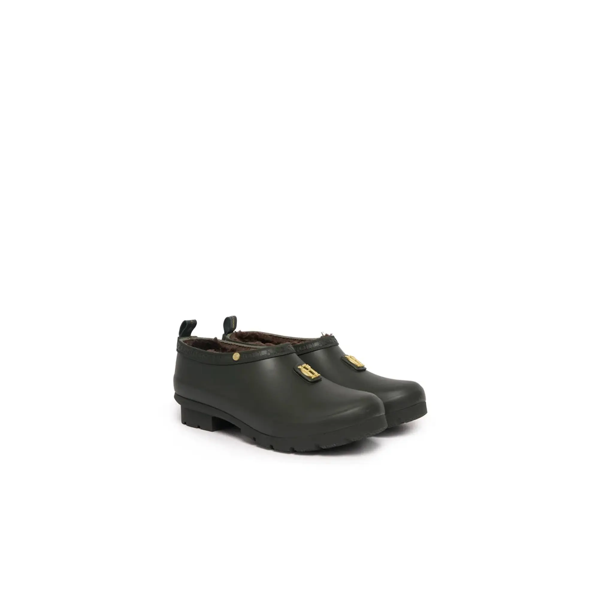 Product image 3 of 9 of Holland Cooper Women's Sherpa Lined Gardening Loafers - Dark Pine