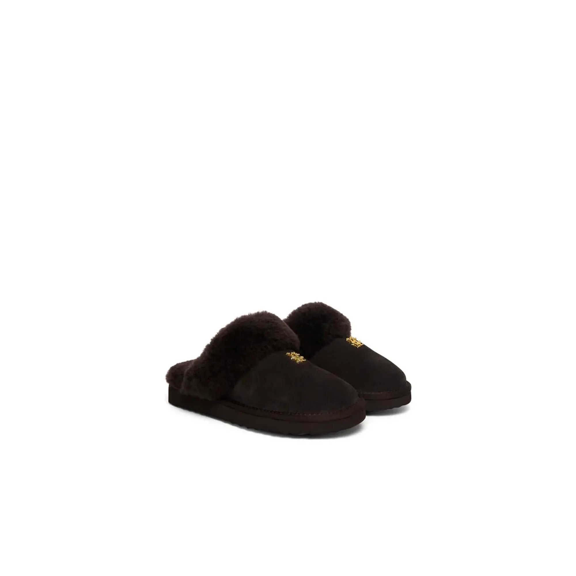 Product image 3 of 5 of Holland Cooper Women's Classic Shearling Slippers - Chocolate